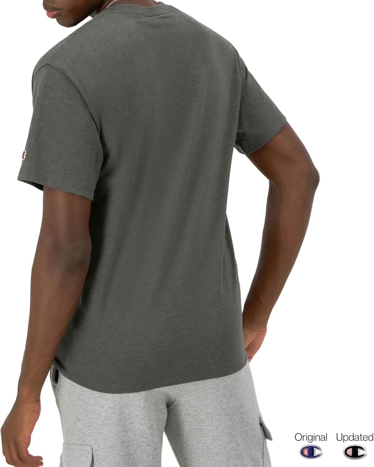 Champion Men's T-Shirt, Classic Graphic T-Shirt, Soft and Comfortable T-Shirts for Men, Script Logo (Reg. or Big & Tall)