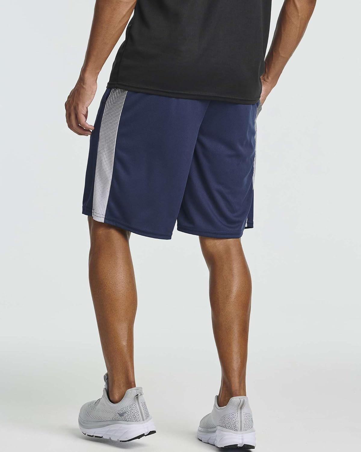 Real Essentials 5 Pack: Men's Mesh Athletic Basketball Shorts Quick Dry Activewear with Pockets