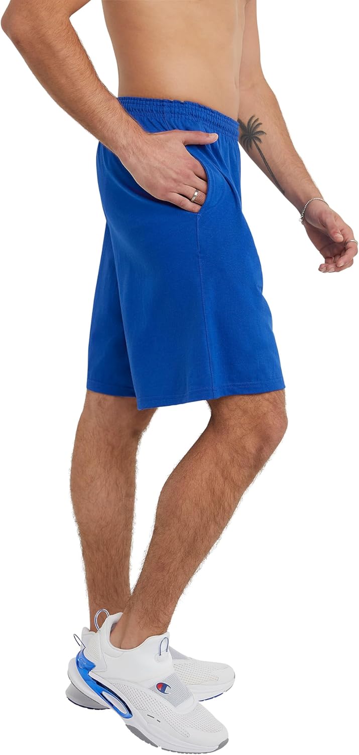 Champion Men's Lightweight Lounge Jersey Knit Shorts, Weekend Shorts (Reg. Or Big & Tall)