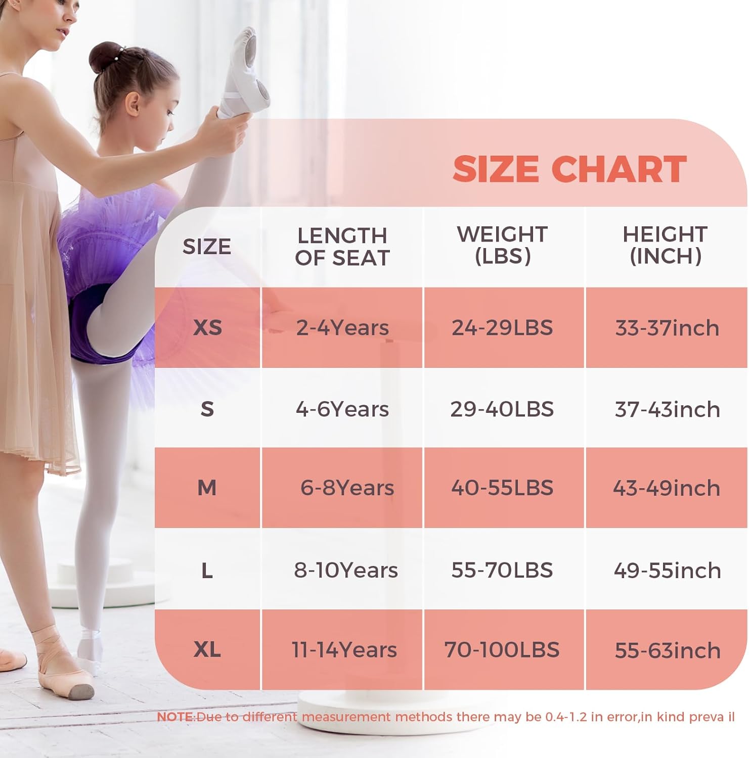 2Pcs Ballet Tights For Gils, Toddler Ballet Tights, Ballet Leotards Dance Outfit for Kids