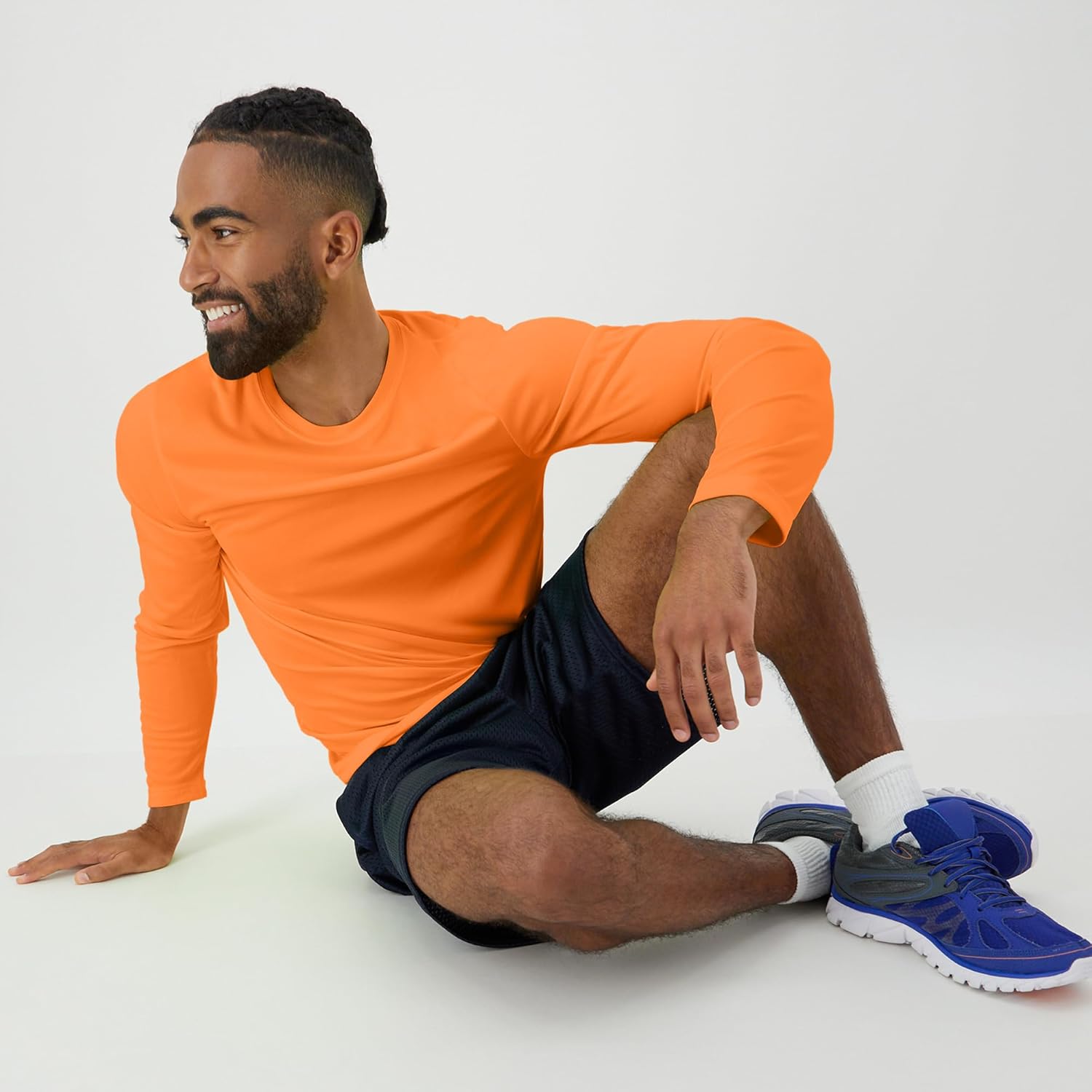 Hanes Sport Performance Long Sleeve T-Shirt, Performance Athletic Shirt, 2-Pack, 40+ UPF Protection