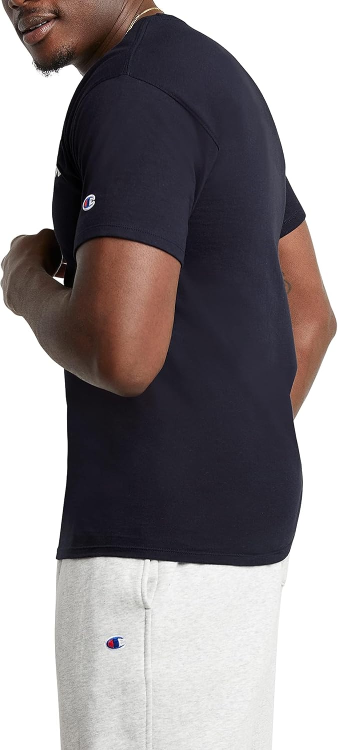 Champion Men's T-Shirt, Classic Graphic T-Shirt, Soft and Comfortable T-Shirts for Men, Script Logo (Reg. or Big & Tall)