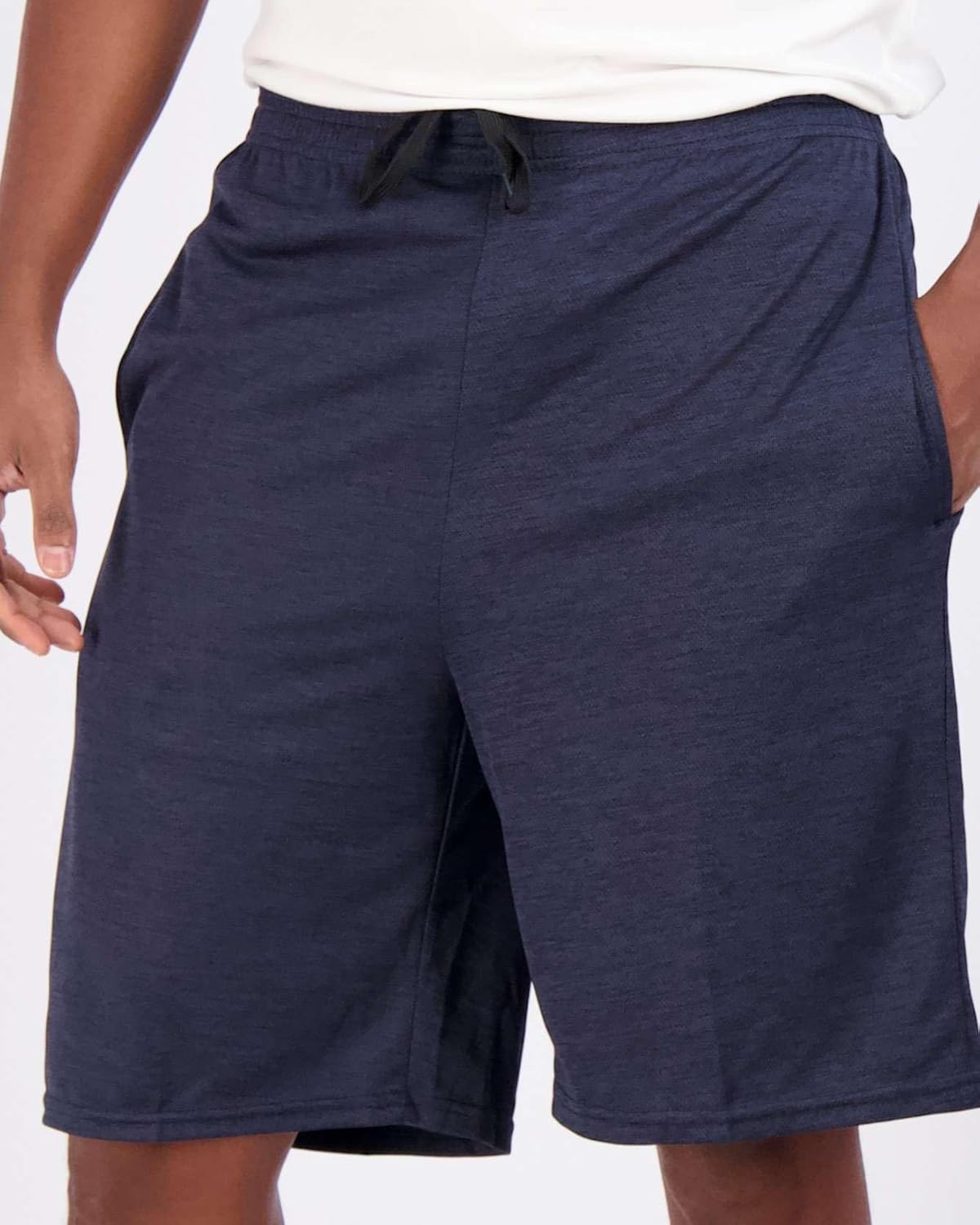 Real Essentials 5 Pack: Men's Mesh Athletic Basketball Shorts Quick Dry Activewear with Pockets