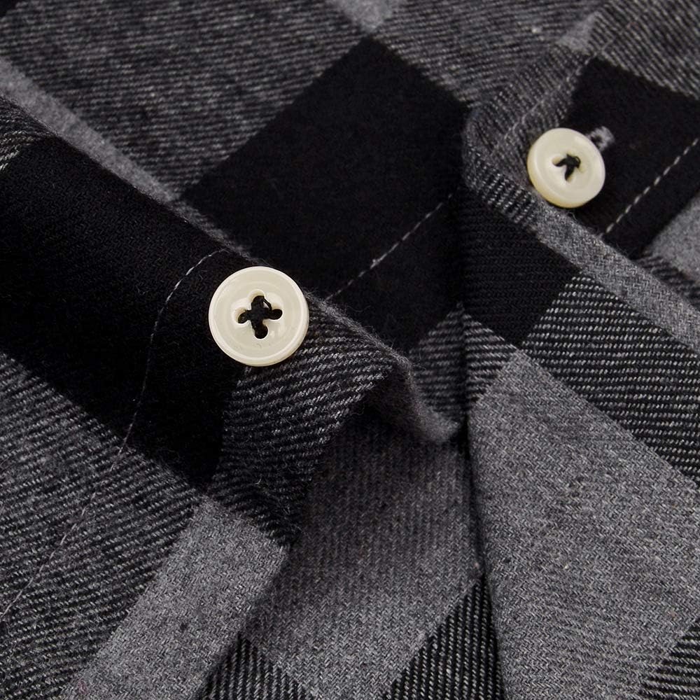 Alimens & Gentle Men's Button Down Regular Fit Long Sleeve Plaid Flannel Casual Shirts