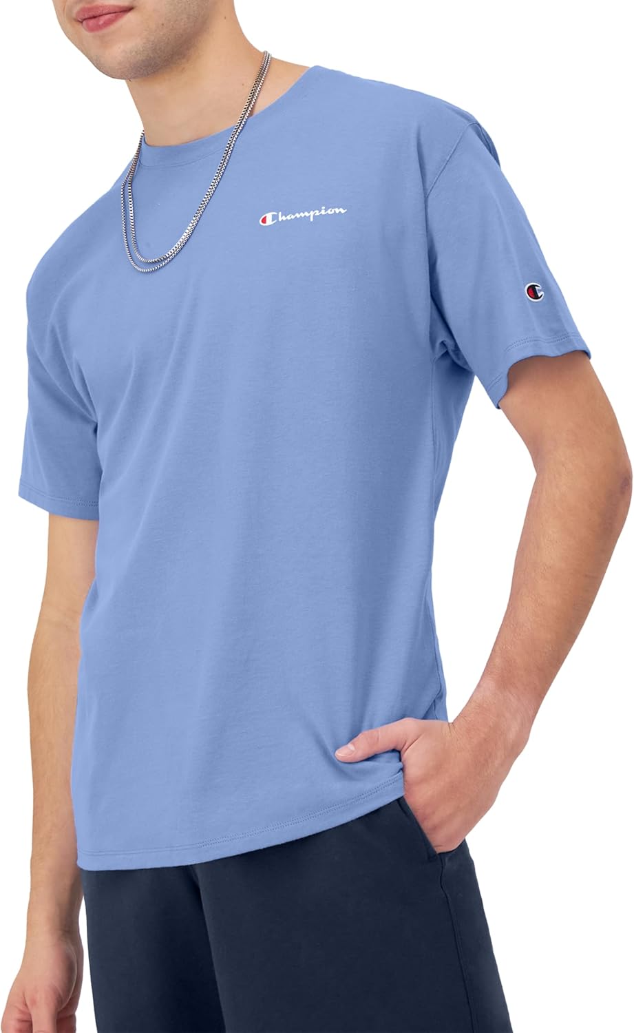 Champion Men's T-Shirt, Classic Graphic T-Shirt, Soft and Comfortable T-Shirts for Men, Script Logo (Reg. or Big & Tall)
