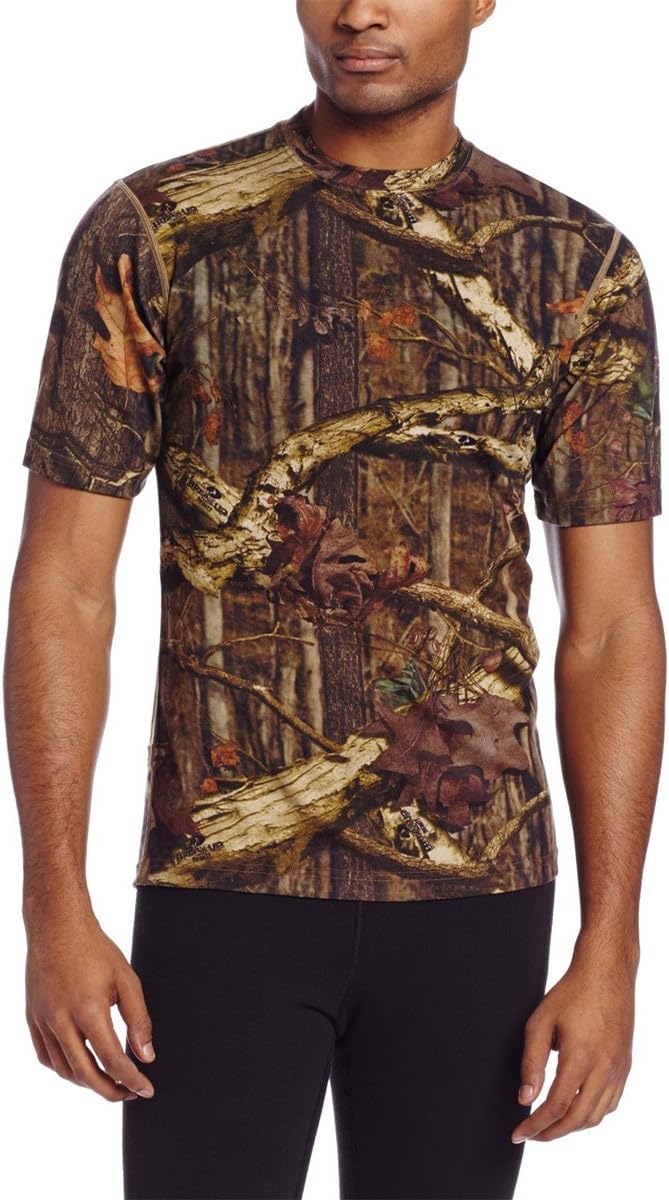 100% Merino Wool Men's Lightweight T-Shirt - Crew Neck Short Sleeve Shirt