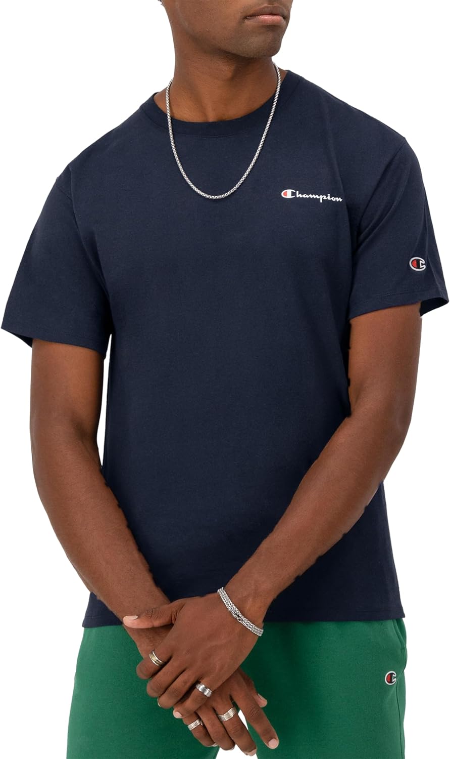 Champion Men's T-Shirt, Classic Graphic T-Shirt, Soft and Comfortable T-Shirts for Men, Script Logo (Reg. or Big & Tall)