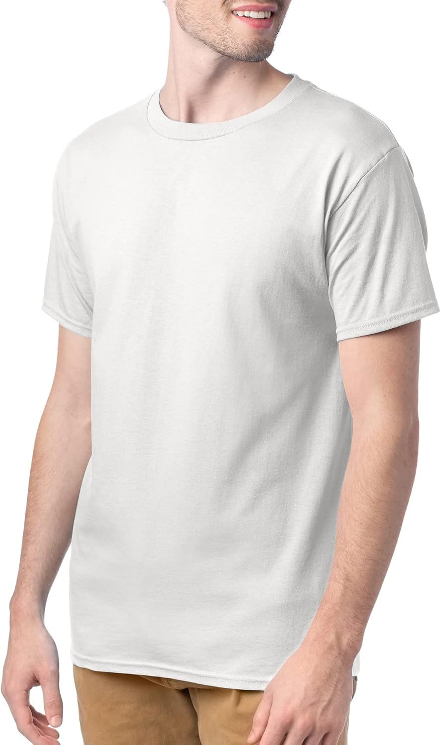 Hanes Men's Short Sleeve Essentials Crewneck Cotton T-Shirt, Multipack