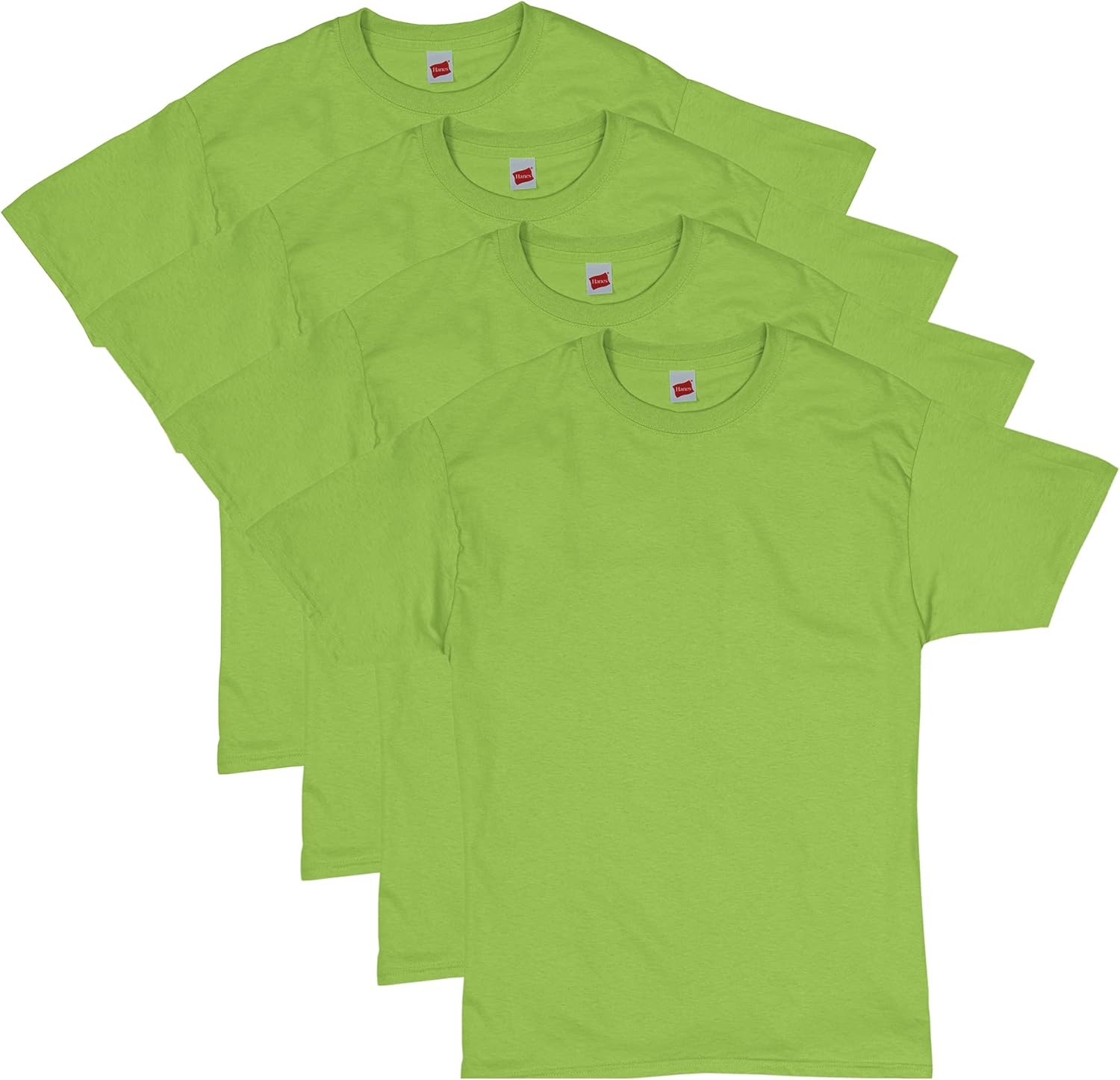 Hanes Men's Short Sleeve Essentials Crewneck Cotton T-Shirt, Multipack