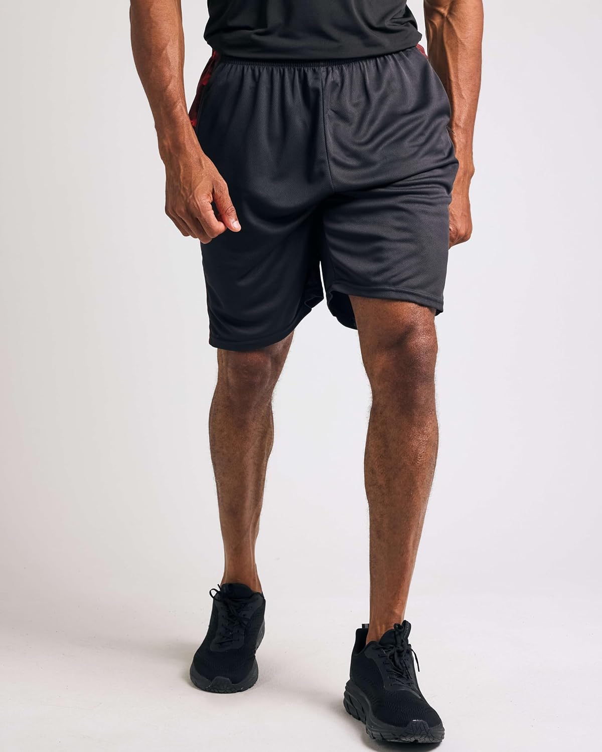 Real Essentials 5 Pack: Men's Mesh Athletic Basketball Shorts Quick Dry Activewear with Pockets
