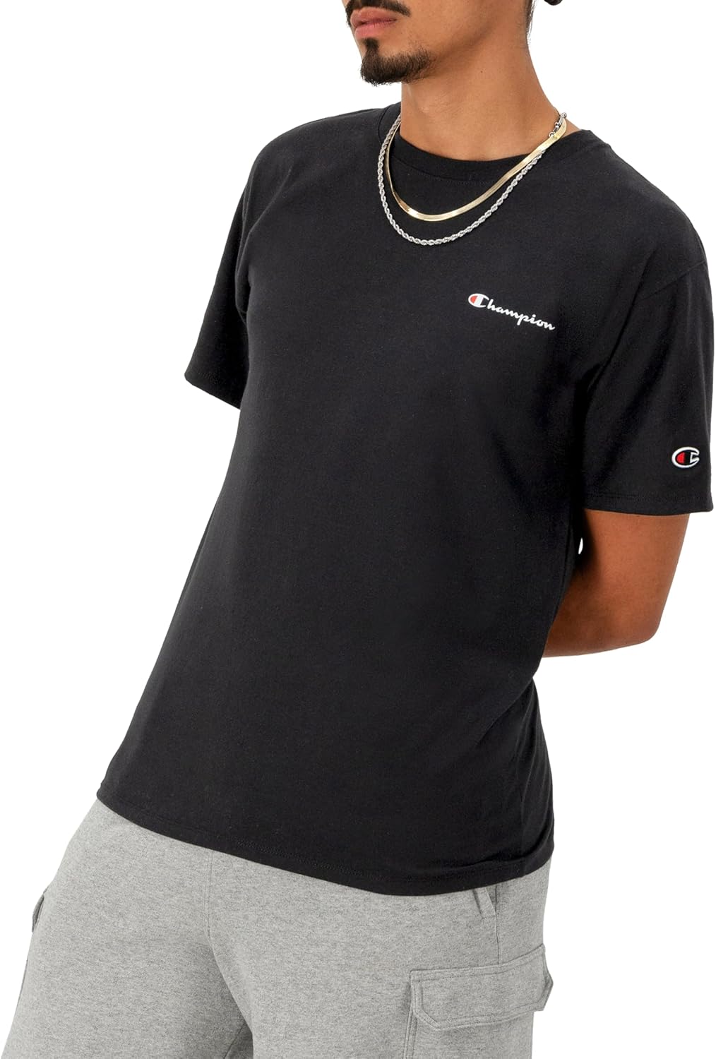 Champion Men's T-Shirt, Classic Graphic T-Shirt, Soft and Comfortable T-Shirts for Men, Script Logo (Reg. or Big & Tall)