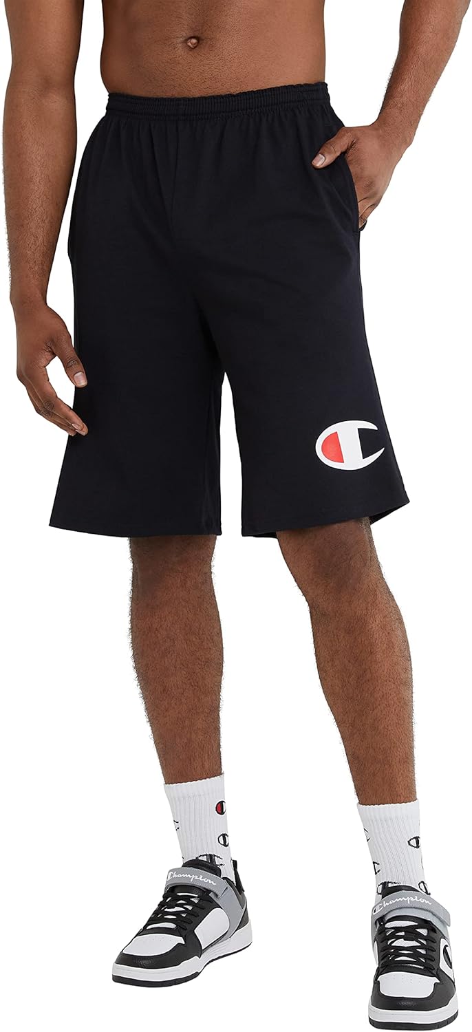 Champion Men's Lightweight Lounge Jersey Knit Shorts, Weekend Shorts (Reg. Or Big & Tall)