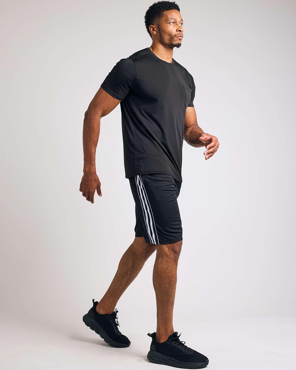 Real Essentials 5 Pack: Men's Mesh Athletic Basketball Shorts Quick Dry Activewear with Pockets