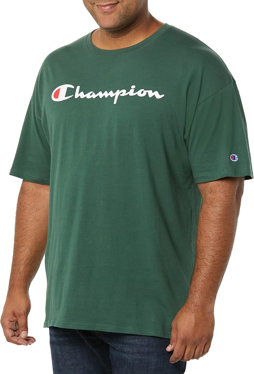 Champion Men's T-Shirt, Classic Graphic T-Shirt, Soft and Comfortable T-Shirts for Men, Script Logo (Reg. or Big & Tall)