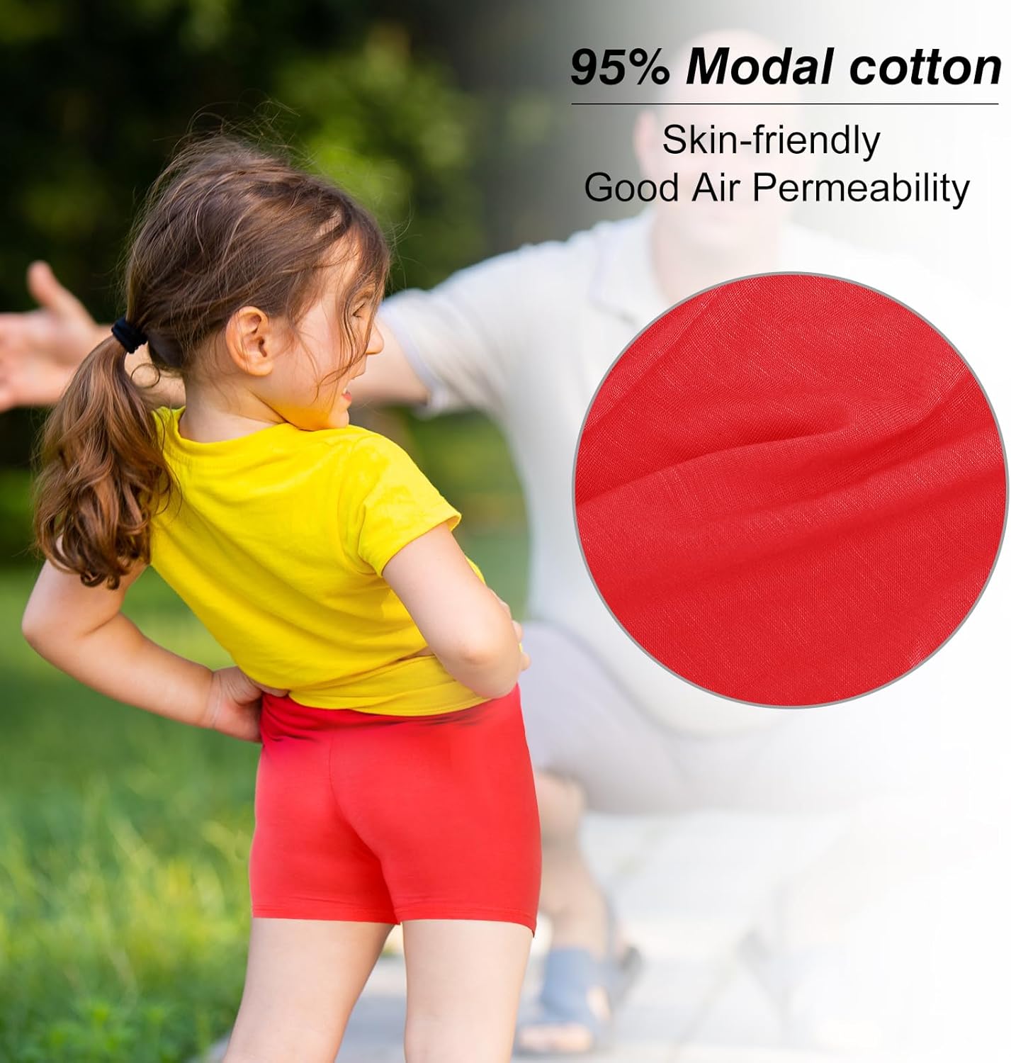 12 Pack Multi - Color Girls Dance Shorts for Toddlers, Breathable & Safe for Biking, Cartwheeling, Yoga, Gymnastics