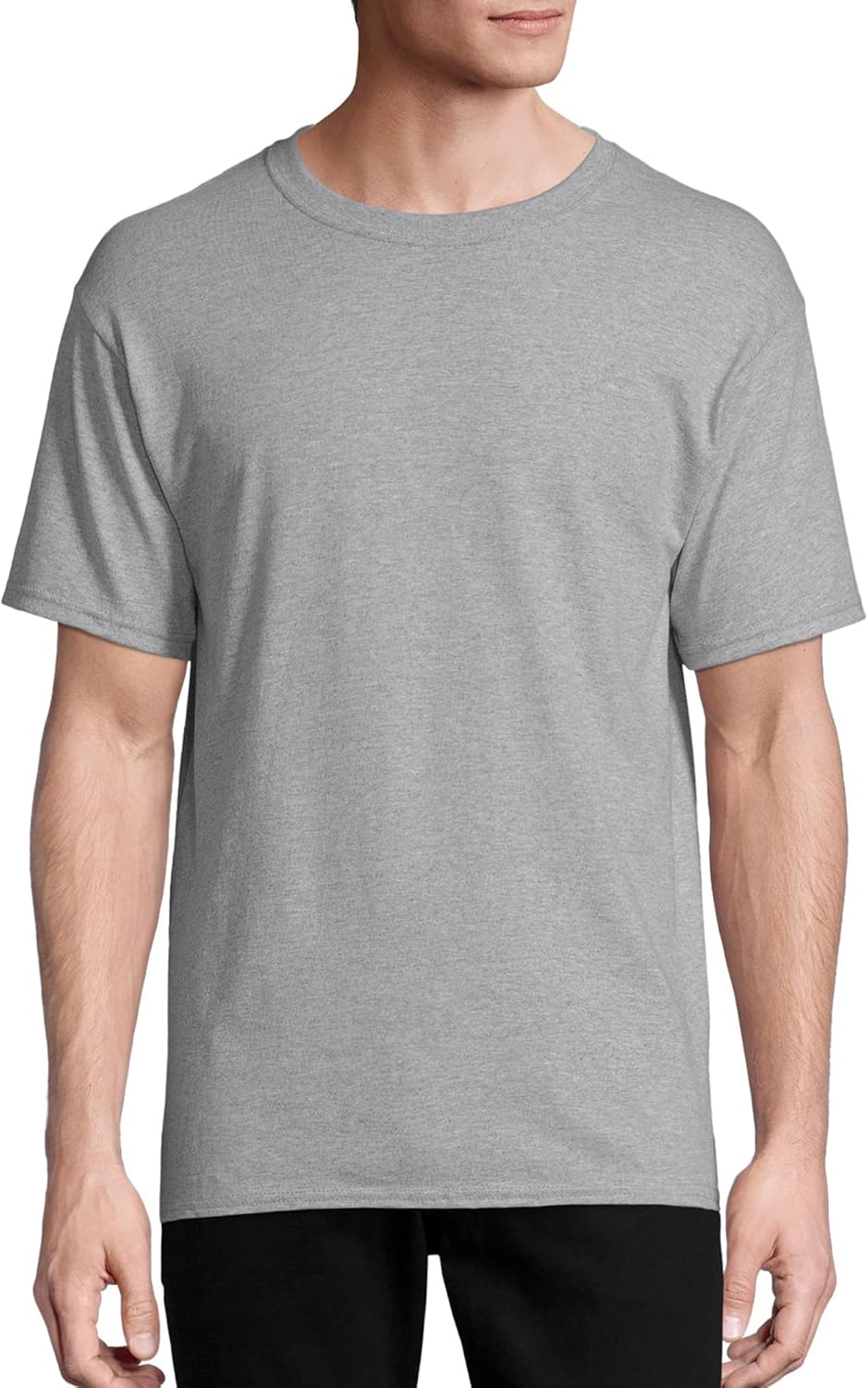 Hanes Men's Short Sleeve Essentials Crewneck Cotton T-Shirt, Multipack
