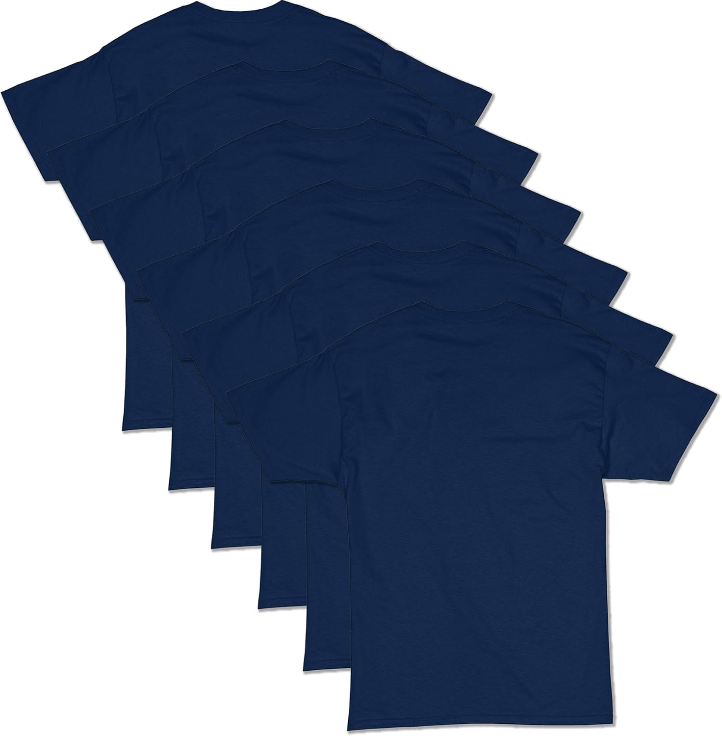 Hanes Men's Short Sleeve Essentials Crewneck Cotton T-Shirt, Multipack