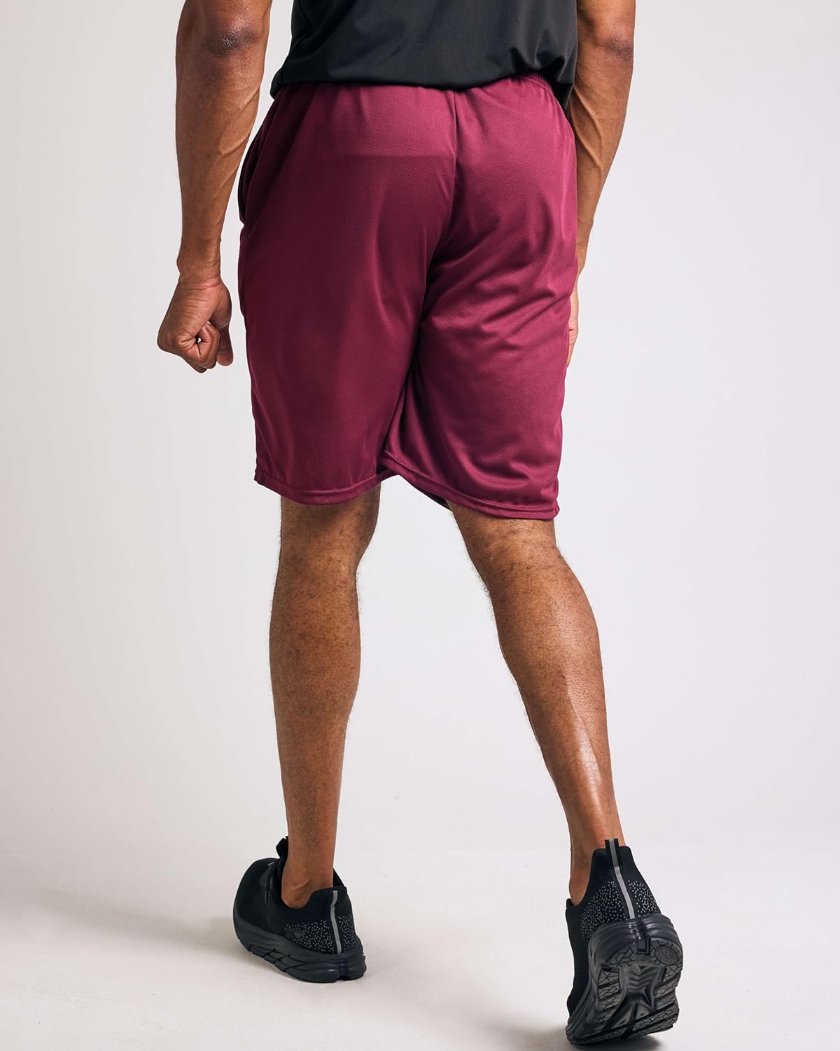Real Essentials 5 Pack: Men's Mesh Athletic Basketball Shorts Quick Dry Activewear with Pockets