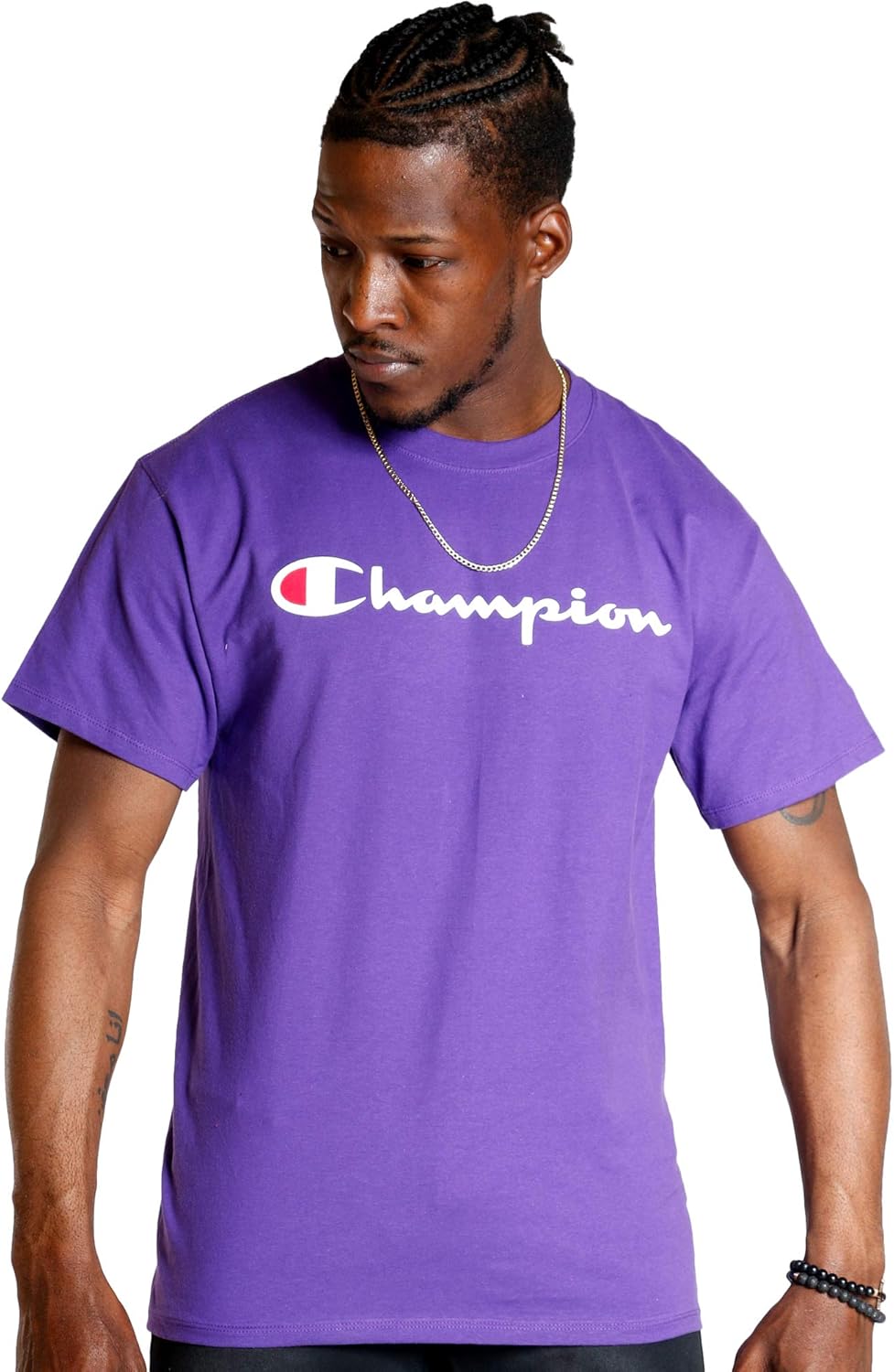 Champion Men's T-Shirt, Classic Graphic T-Shirt, Soft and Comfortable T-Shirts for Men, Script Logo (Reg. or Big & Tall)