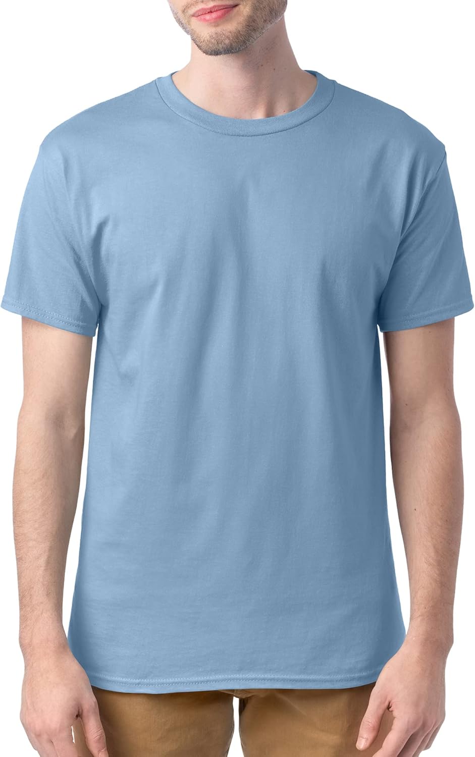 Hanes Men's Short Sleeve Essentials Crewneck Cotton T-Shirt, Multipack