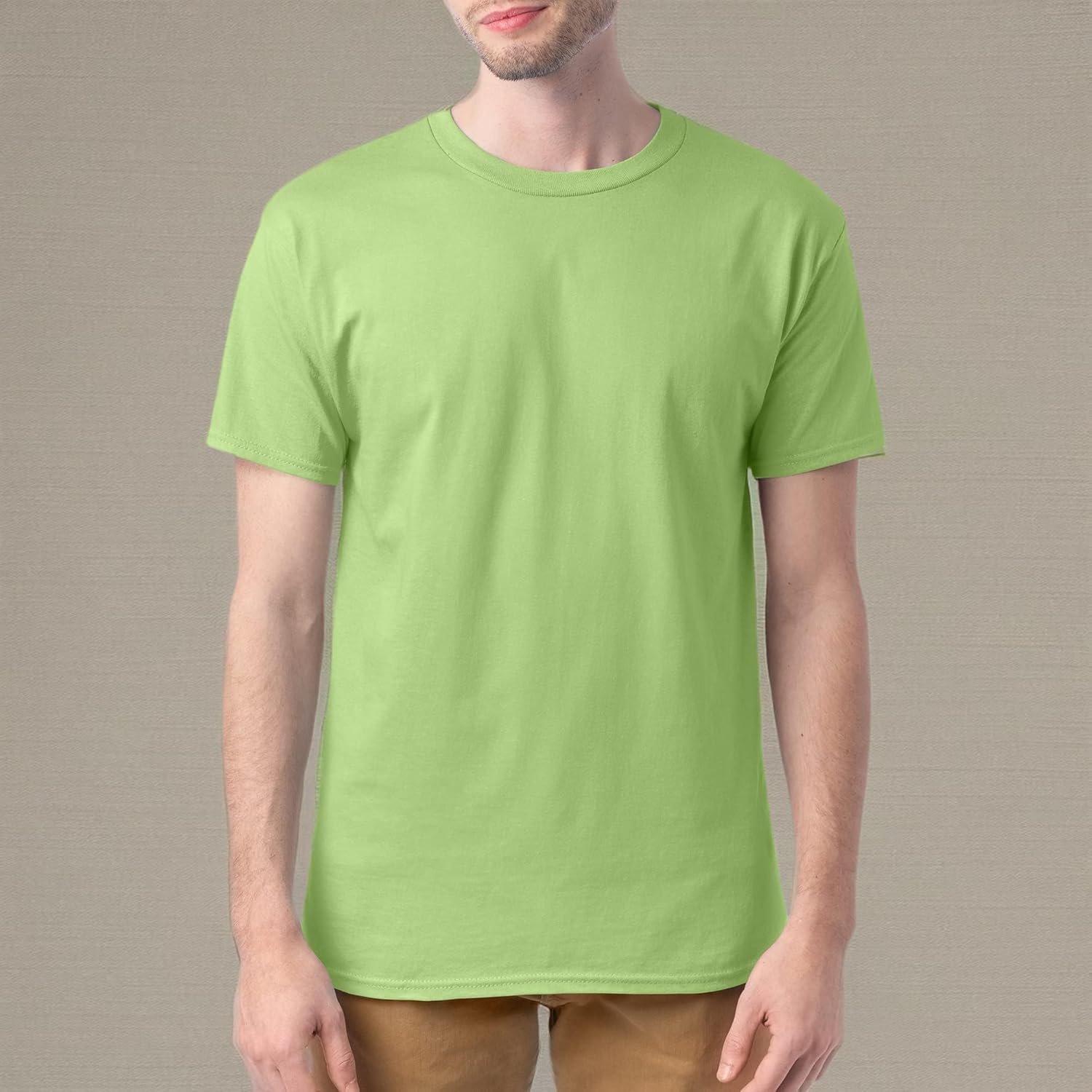 Hanes Men's Short Sleeve Essentials Crewneck Cotton T-Shirt, Multipack