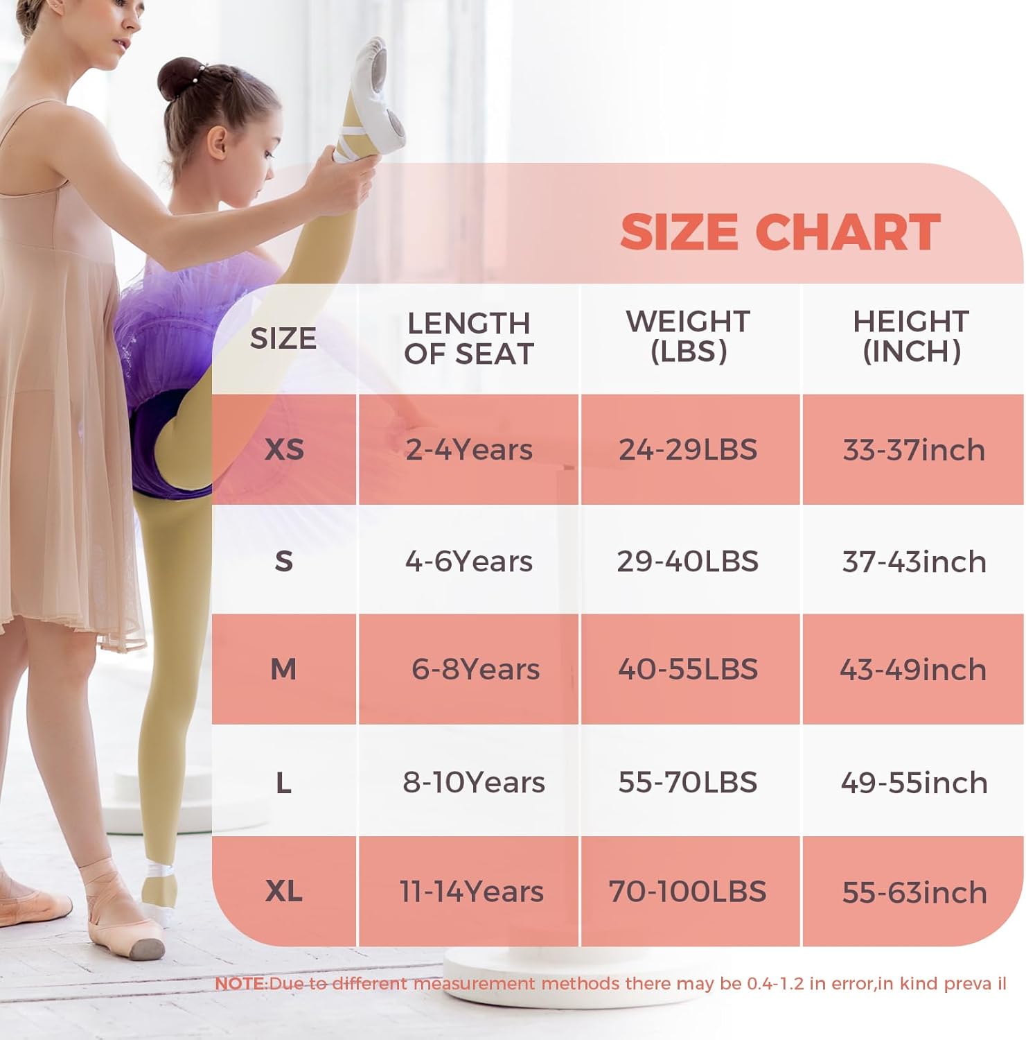 2Pcs Ballet Tights For Gils, Toddler Ballet Tights, Ballet Leotards Dance Outfit for Kids
