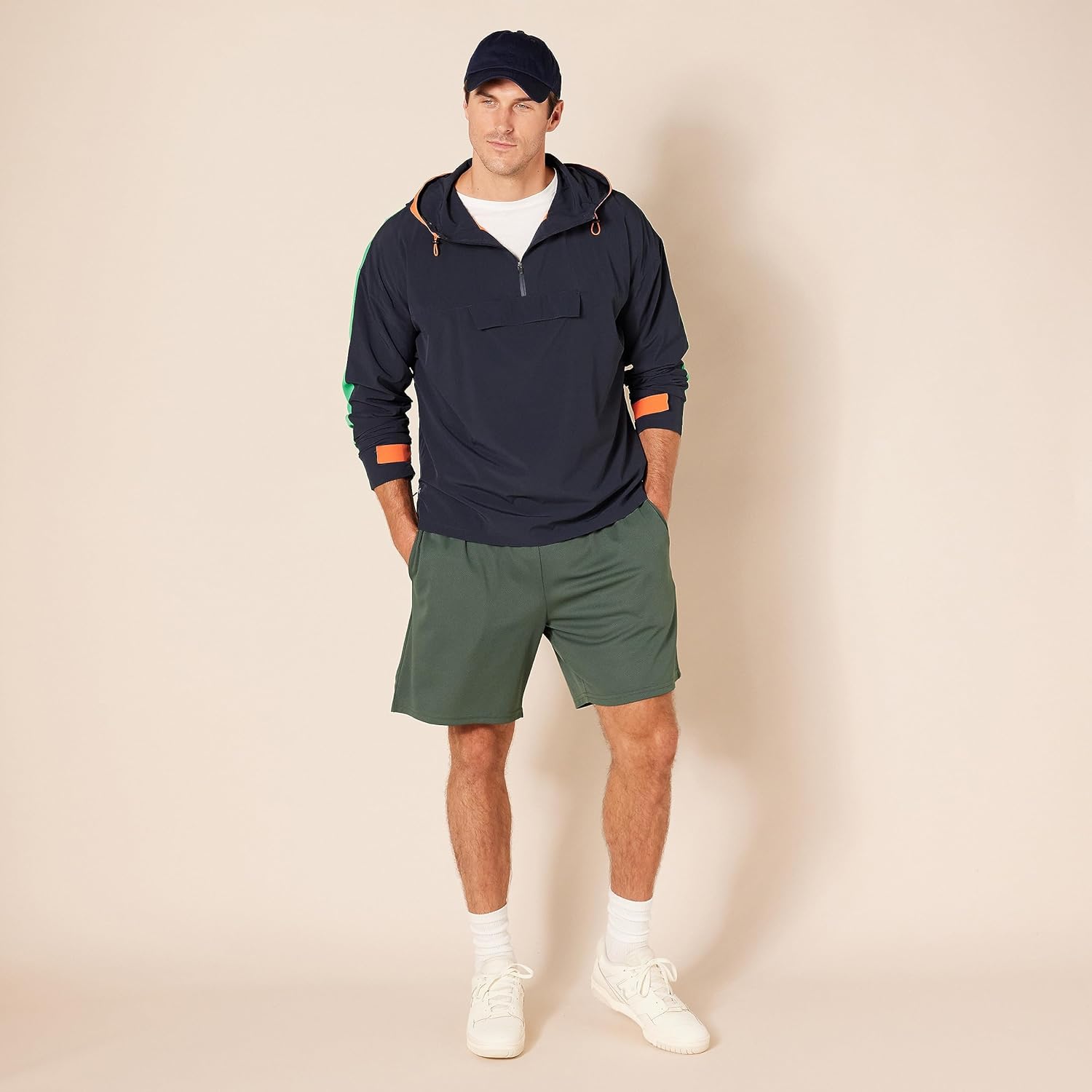 Amazon Essentials Men's Performance Tech Loose-Fit Shorts (Available in Big & Tall), Pack of 2
