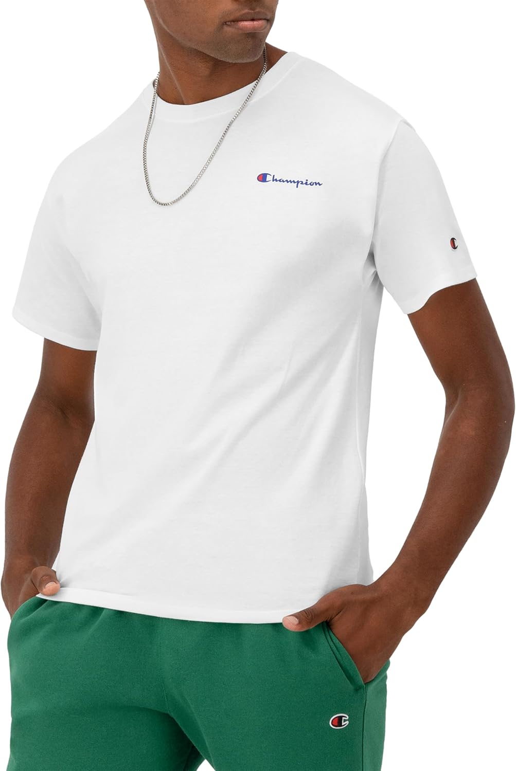 Champion Men's T-Shirt, Classic Graphic T-Shirt, Soft and Comfortable T-Shirts for Men, Script Logo (Reg. or Big & Tall)