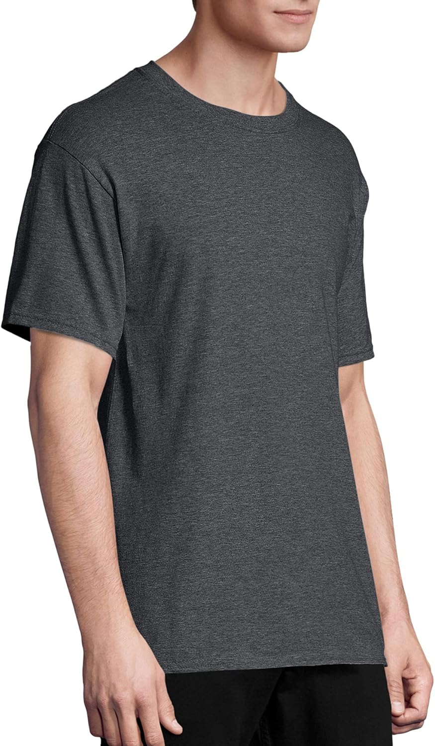 Hanes Men's Short Sleeve Essentials Crewneck Cotton T-Shirt, Multipack