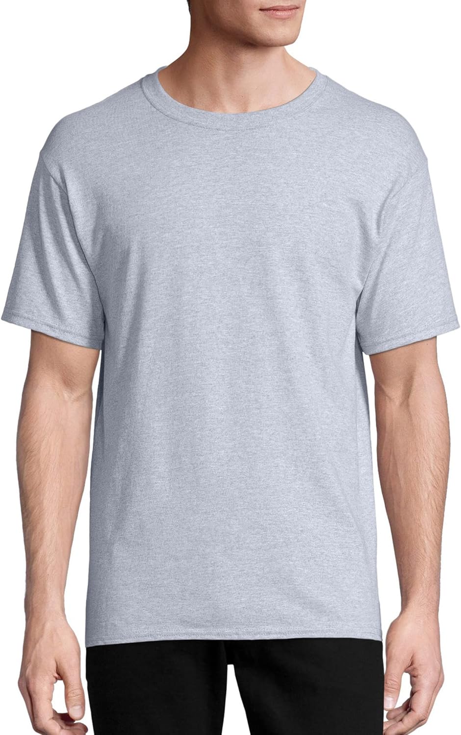 Hanes Men's Short Sleeve Essentials Crewneck Cotton T-Shirt, Multipack