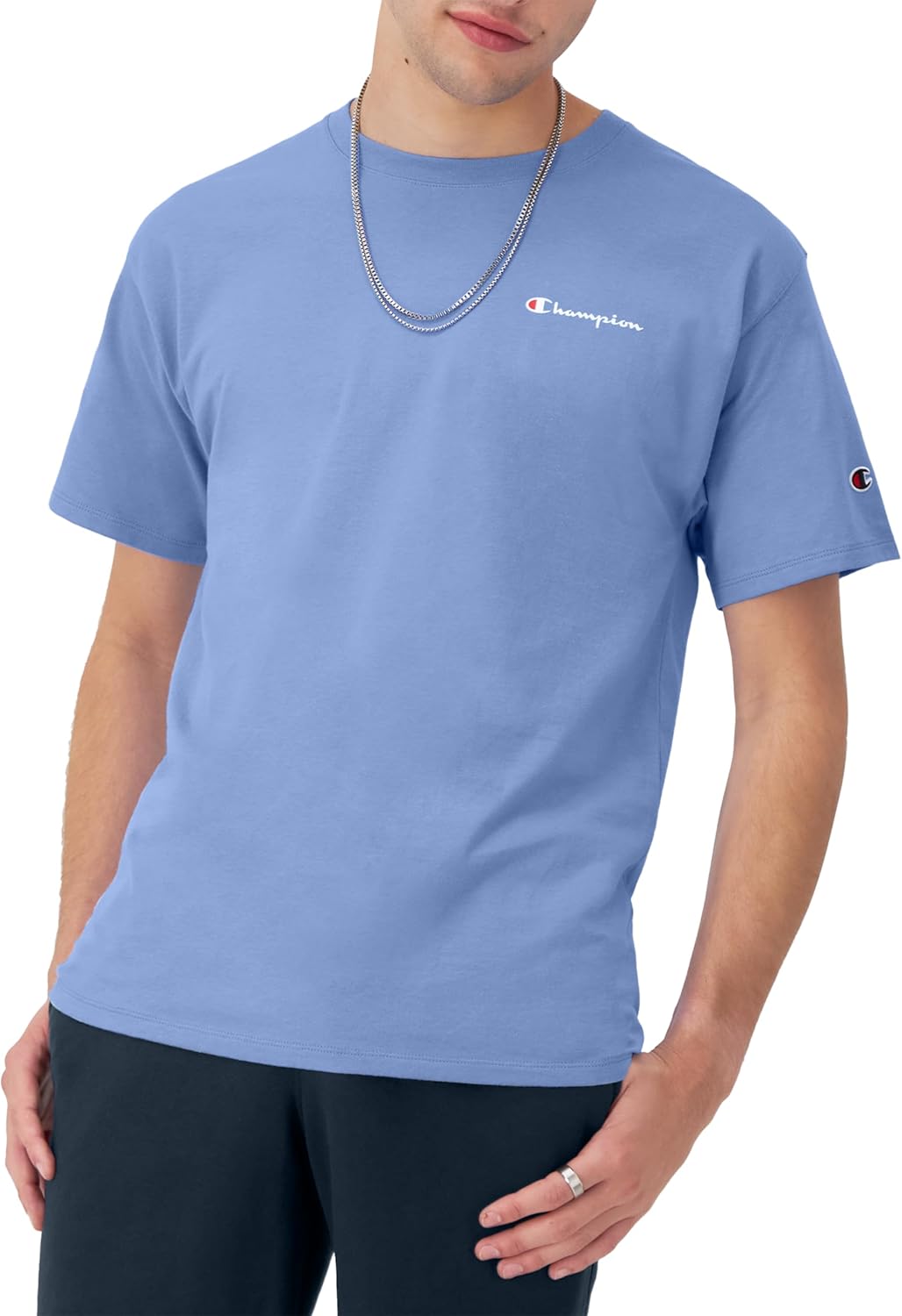 Champion Men's T-Shirt, Classic Graphic T-Shirt, Soft and Comfortable T-Shirts for Men, Script Logo (Reg. or Big & Tall)