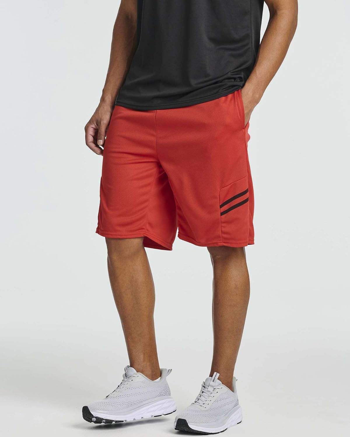 Real Essentials 5 Pack: Men's Mesh Athletic Basketball Shorts Quick Dry Activewear with Pockets