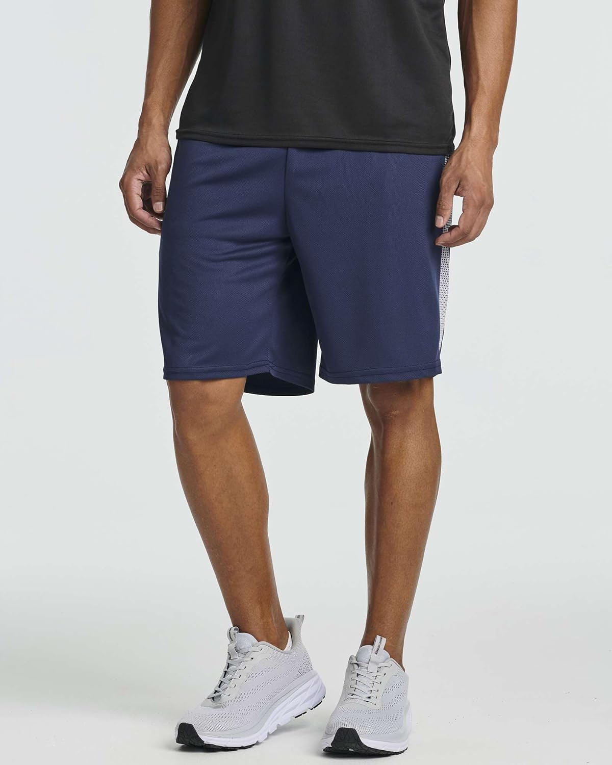 Real Essentials 5 Pack: Men's Mesh Athletic Basketball Shorts Quick Dry Activewear with Pockets