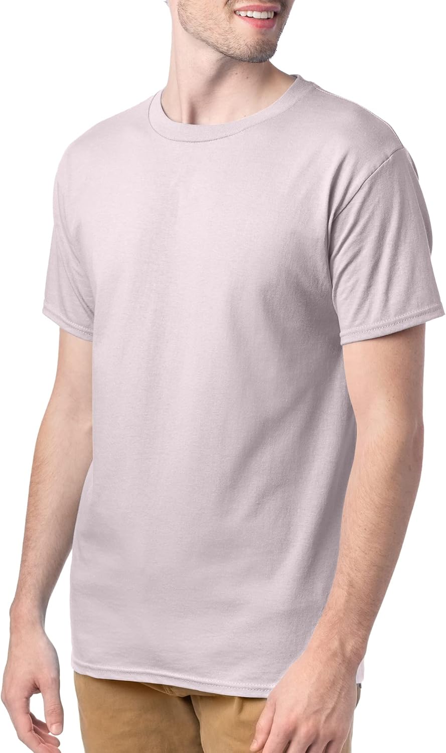 Hanes Men's Short Sleeve Essentials Crewneck Cotton T-Shirt, Multipack
