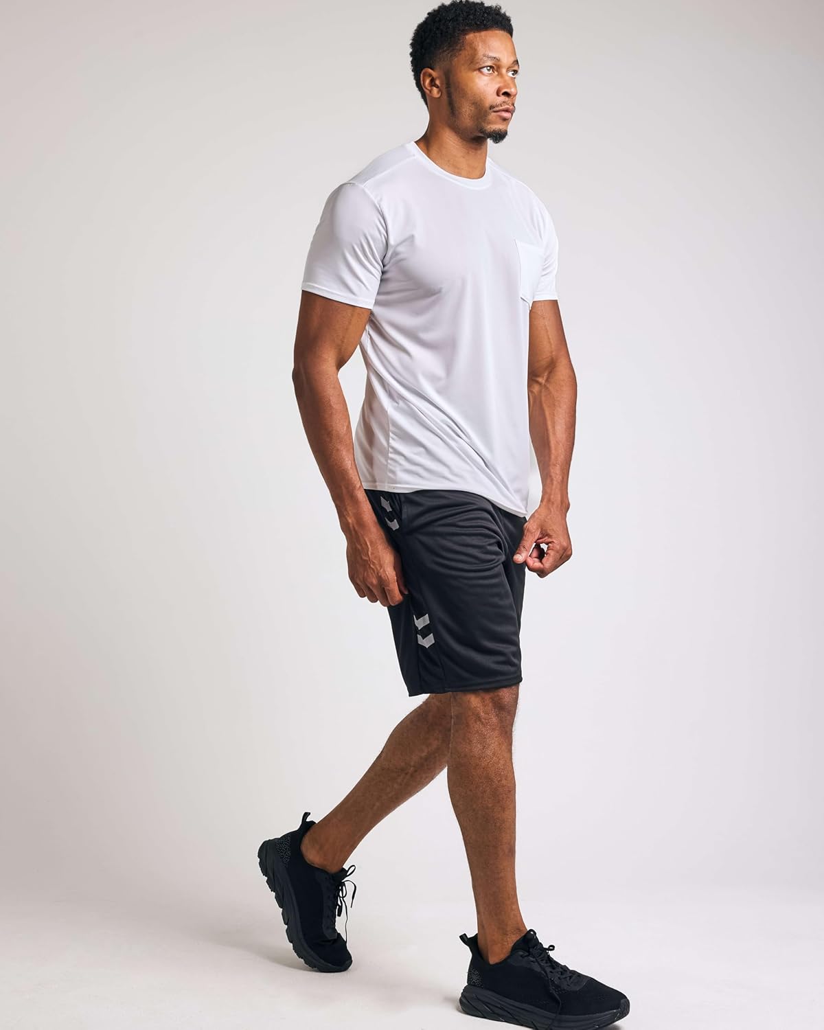 Real Essentials 5 Pack: Men's Mesh Athletic Basketball Shorts Quick Dry Activewear with Pockets