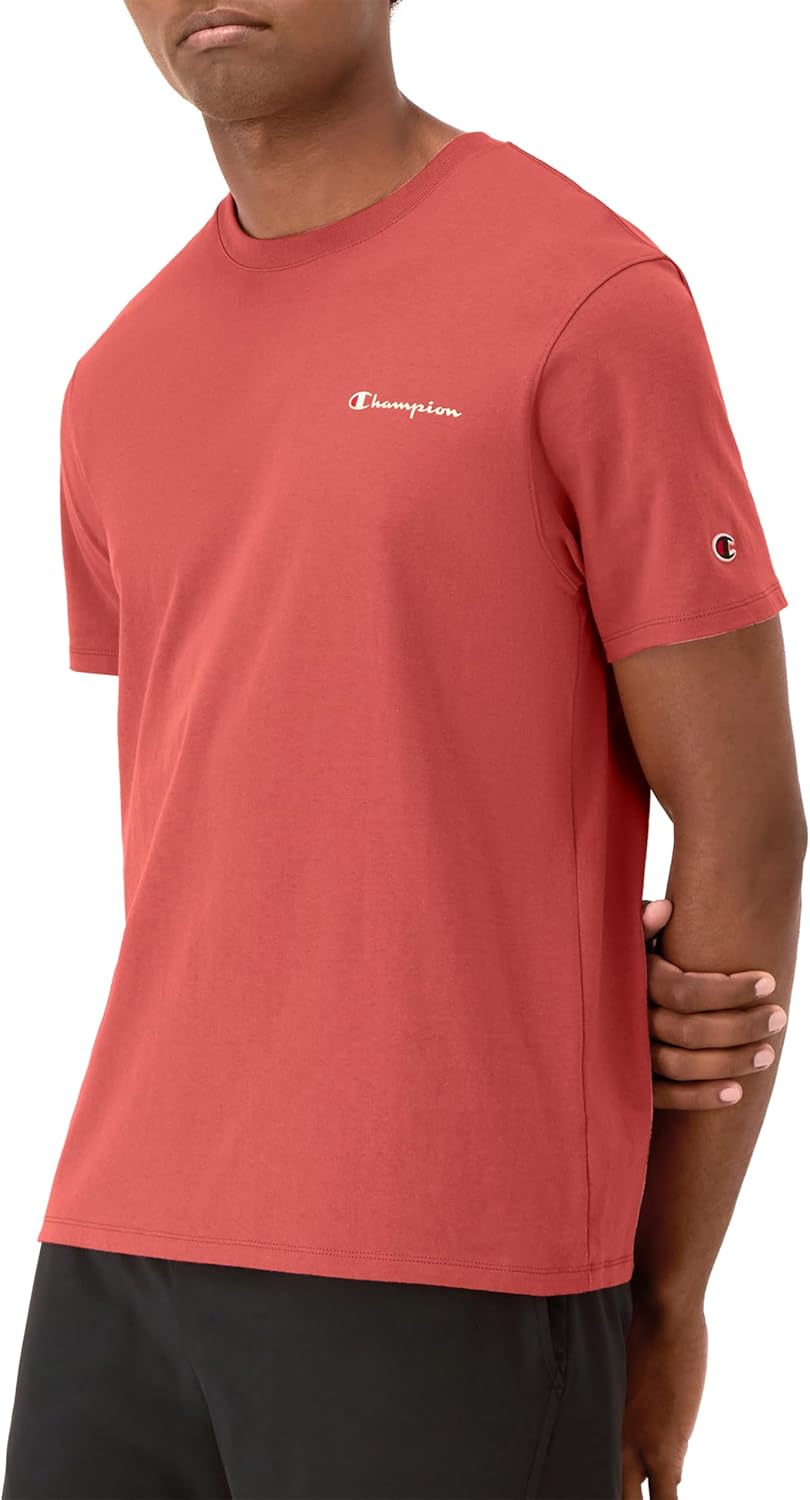 Champion Men's T-Shirt, Classic Graphic T-Shirt, Soft and Comfortable T-Shirts for Men, Script Logo (Reg. or Big & Tall)