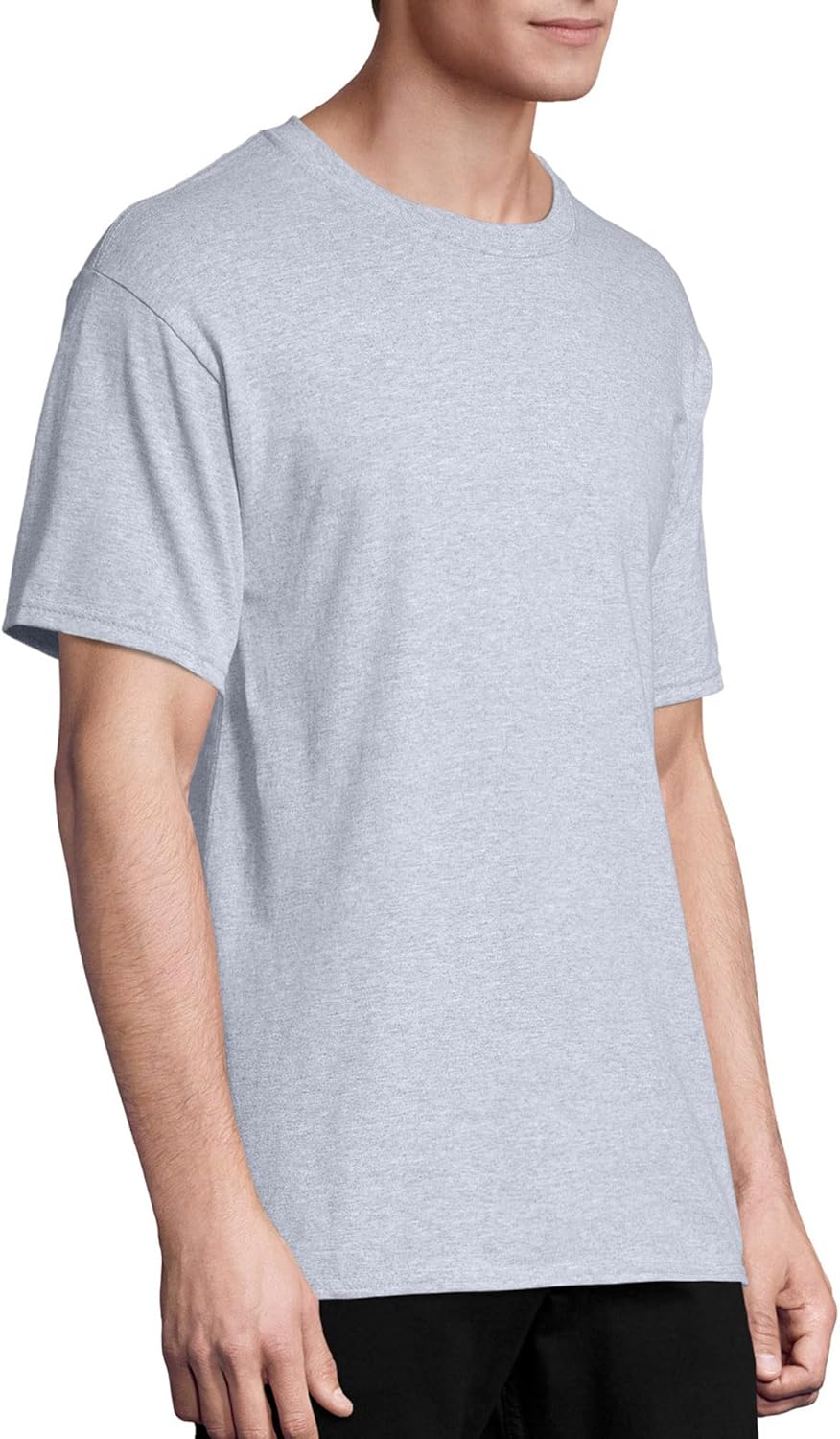 Hanes Men's Short Sleeve Essentials Crewneck Cotton T-Shirt, Multipack