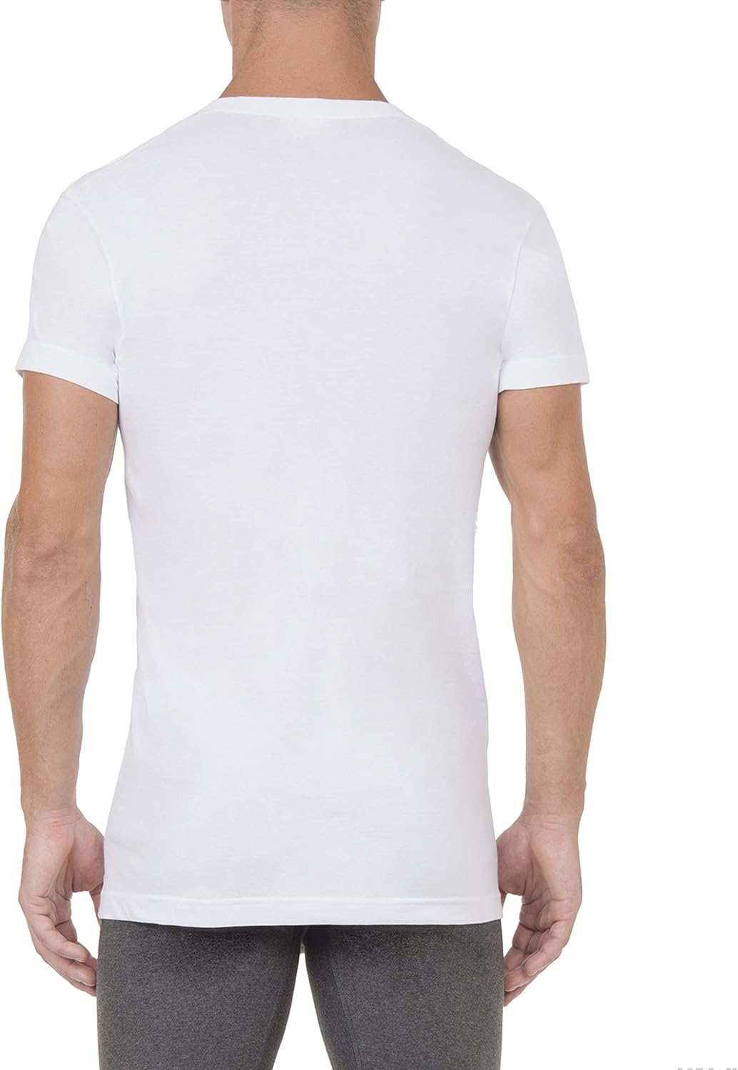 2(X)IST Mens Essential Cotton Slim Fit Deep V-Neck T-Shirt 3-Pack
