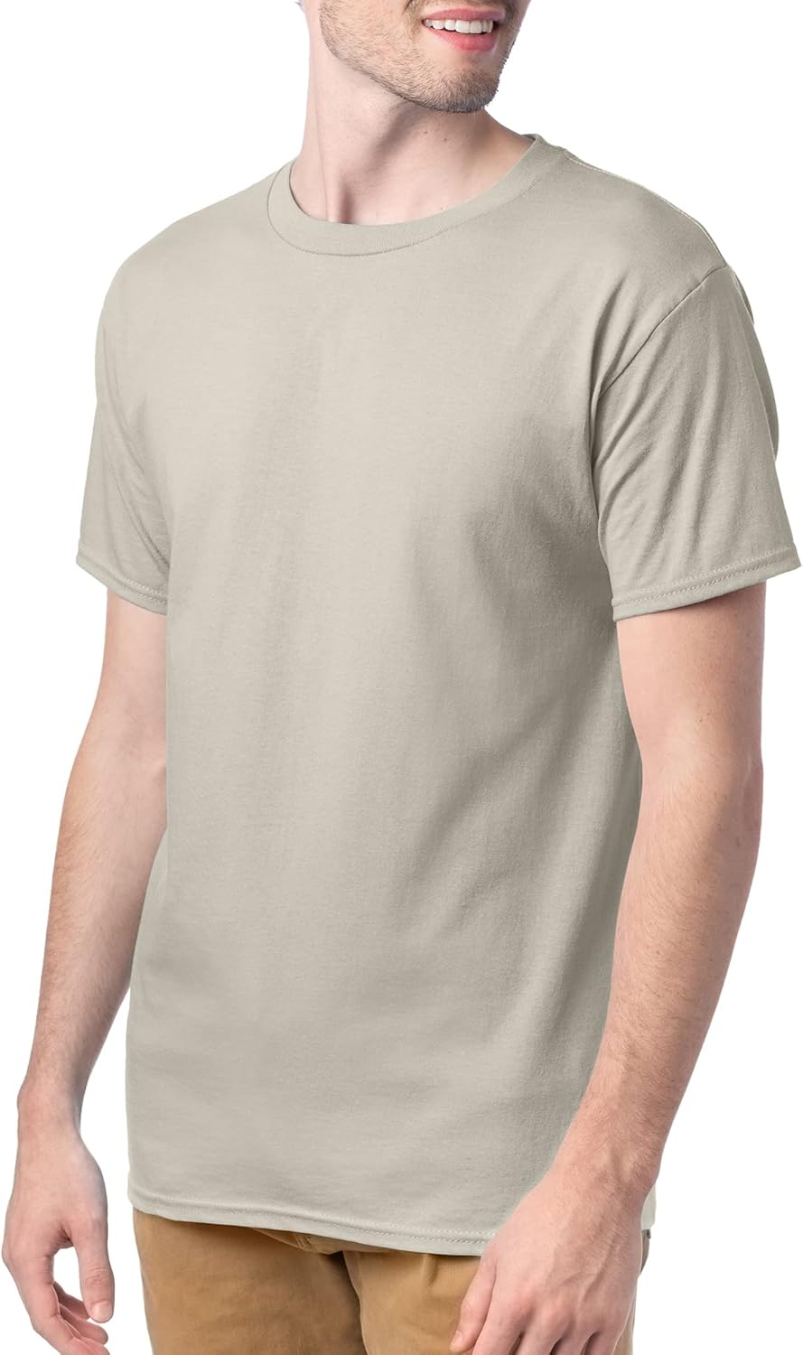 Hanes Men's Short Sleeve Essentials Crewneck Cotton T-Shirt, Multipack