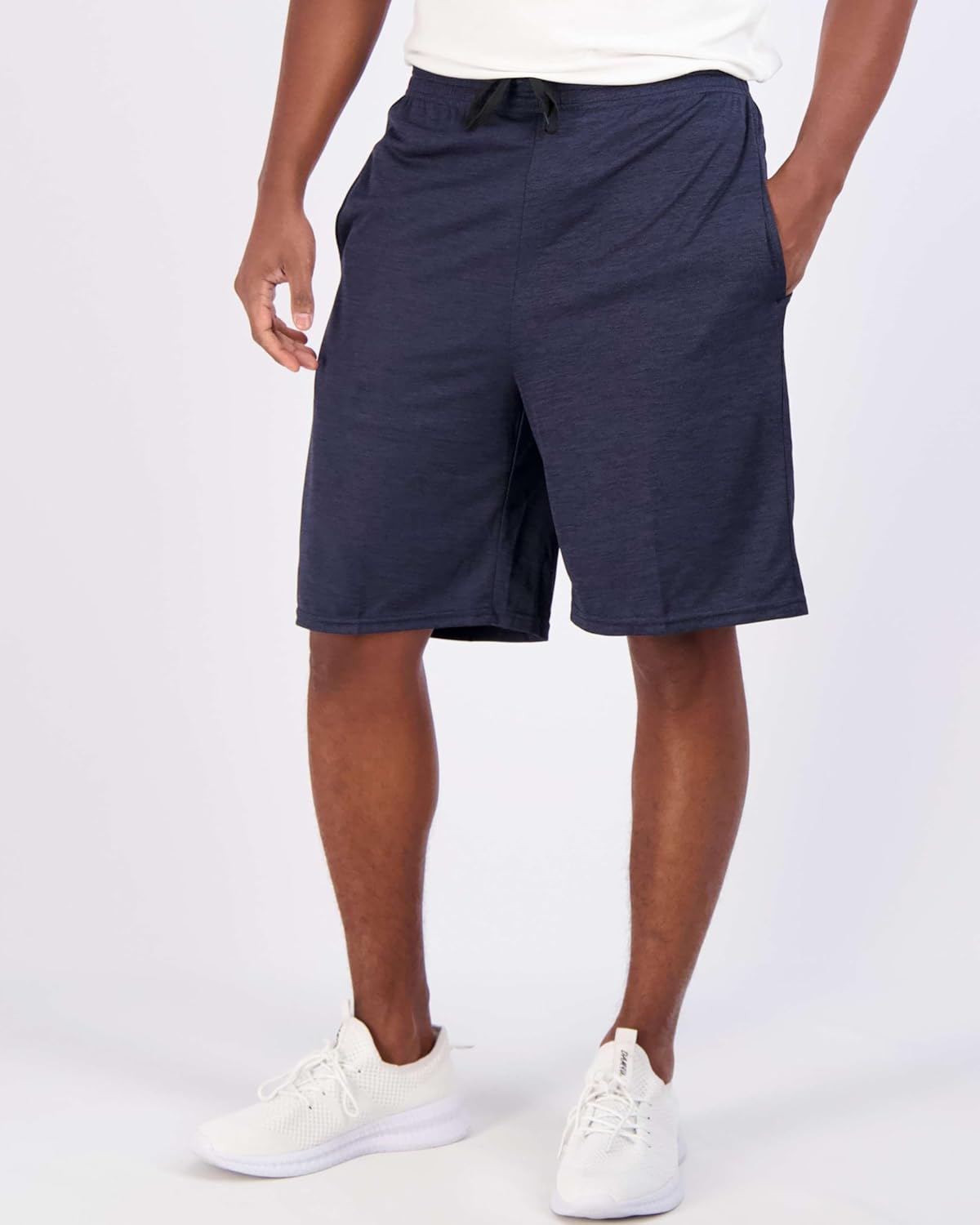 Real Essentials 5 Pack: Men's Mesh Athletic Basketball Shorts Quick Dry Activewear with Pockets