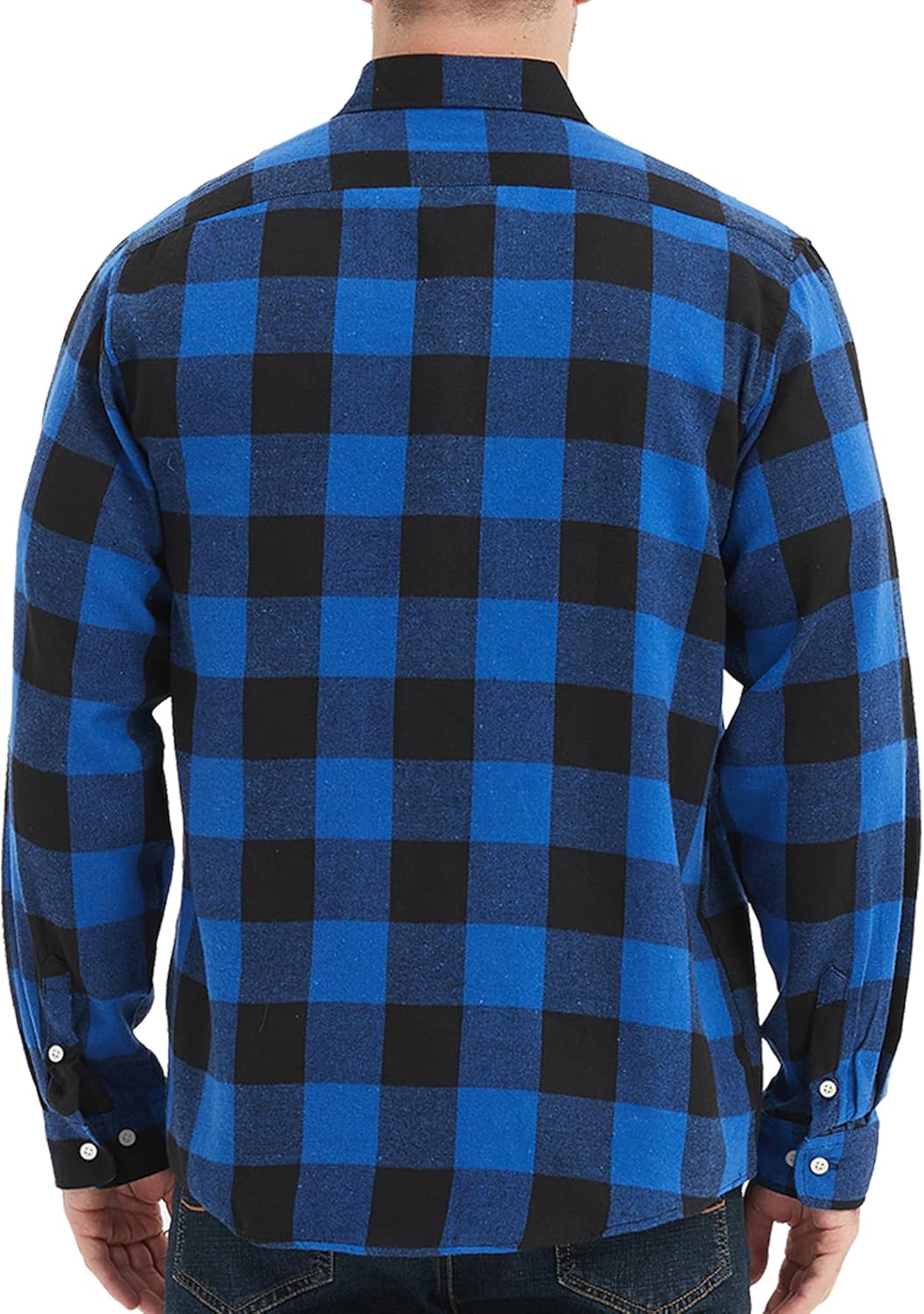 1/3 Pack Mens Flannel Shirt Long Sleeve Plaid Shirts Casual Button Down Buffalo Plaid Checkered Cotton Jacket