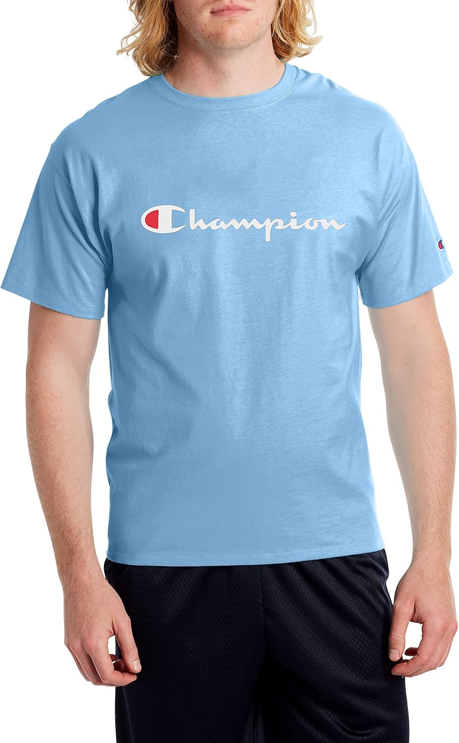 Champion Men's T-Shirt, Classic Graphic T-Shirt, Soft and Comfortable T-Shirts for Men, Script Logo (Reg. or Big & Tall)