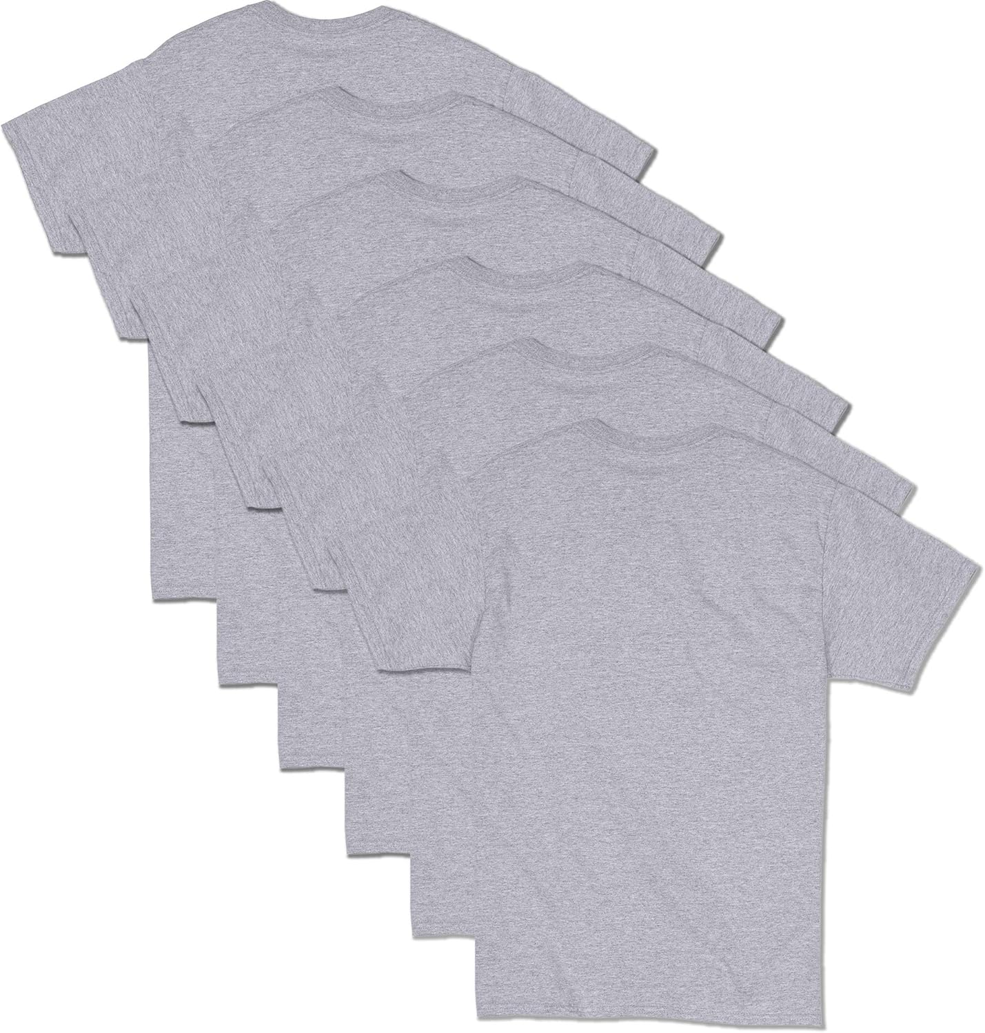 Hanes Men's Short Sleeve Essentials Crewneck Cotton T-Shirt, Multipack