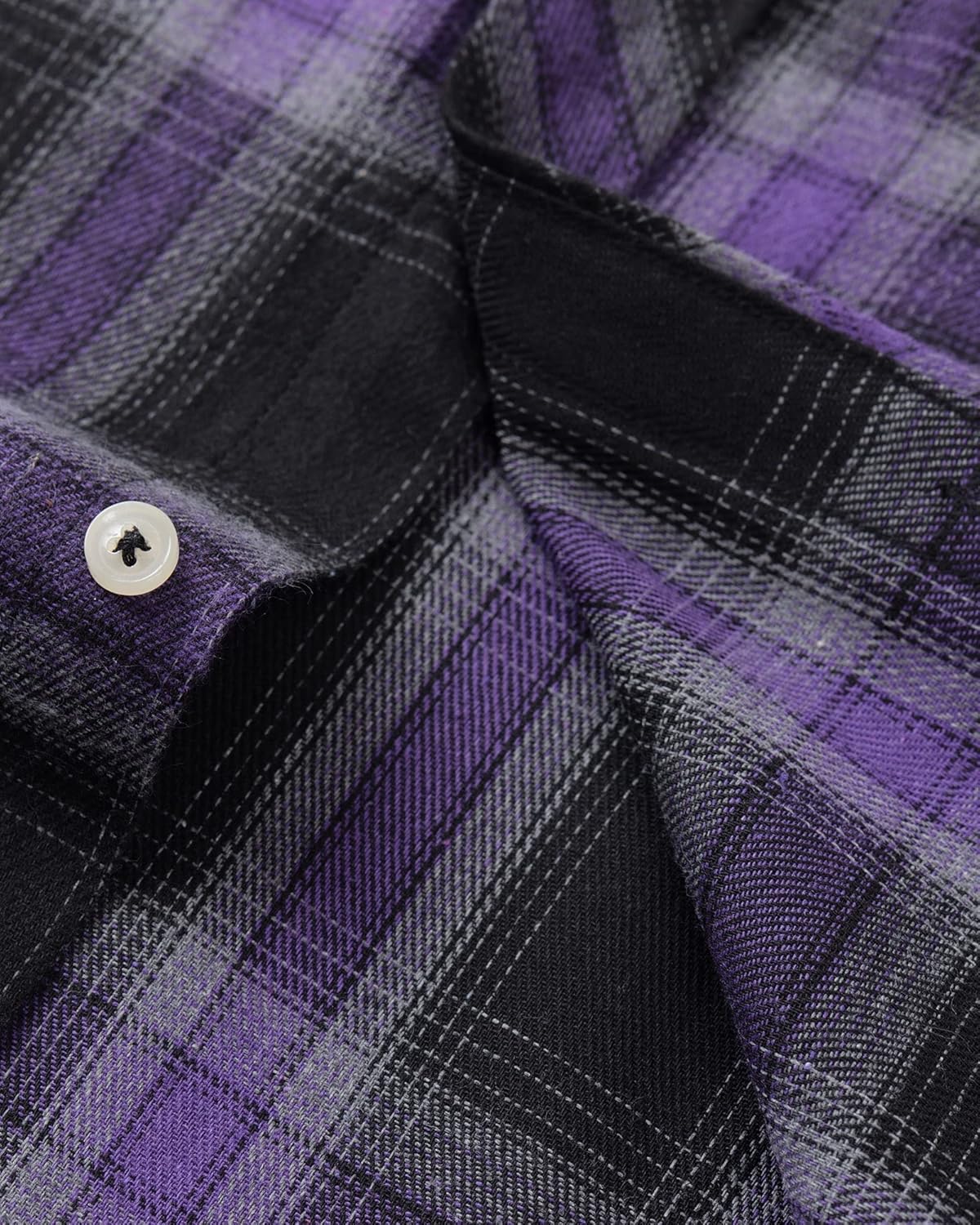 Alimens & Gentle Men's Button Down Regular Fit Long Sleeve Plaid Flannel Casual Shirts