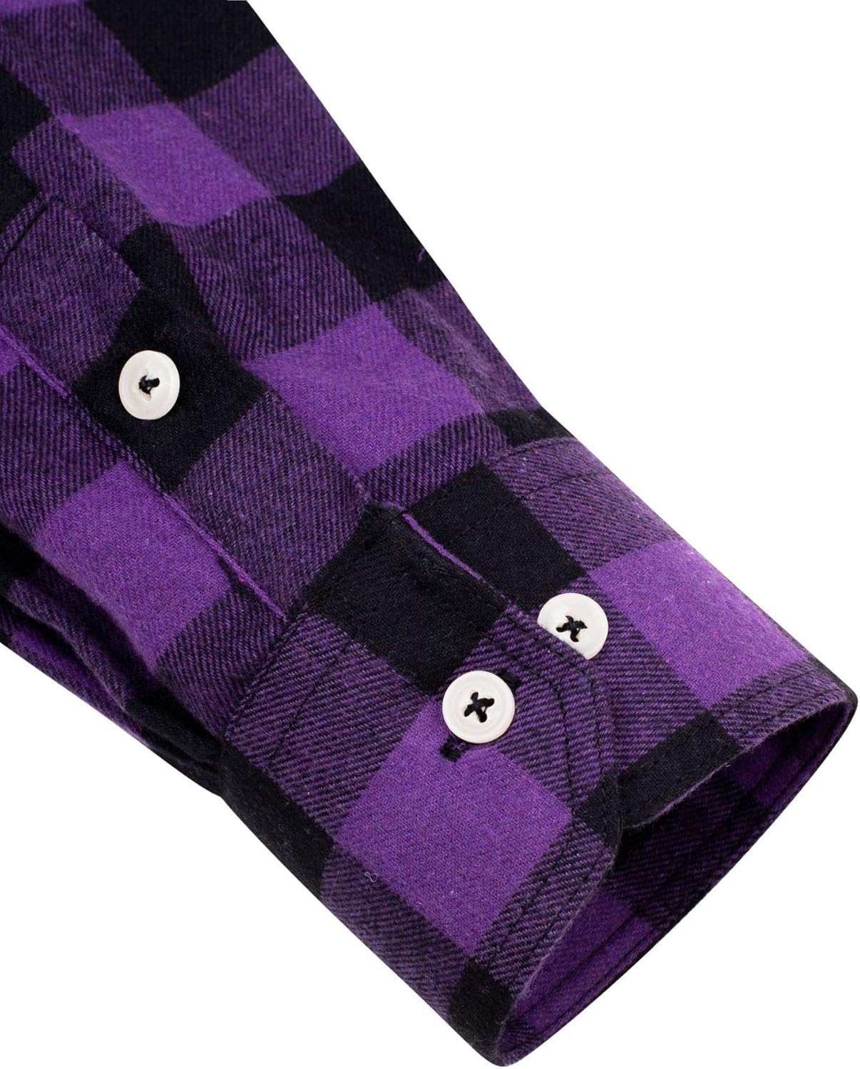 Alimens & Gentle Men's Button Down Regular Fit Long Sleeve Plaid Flannel Casual Shirts