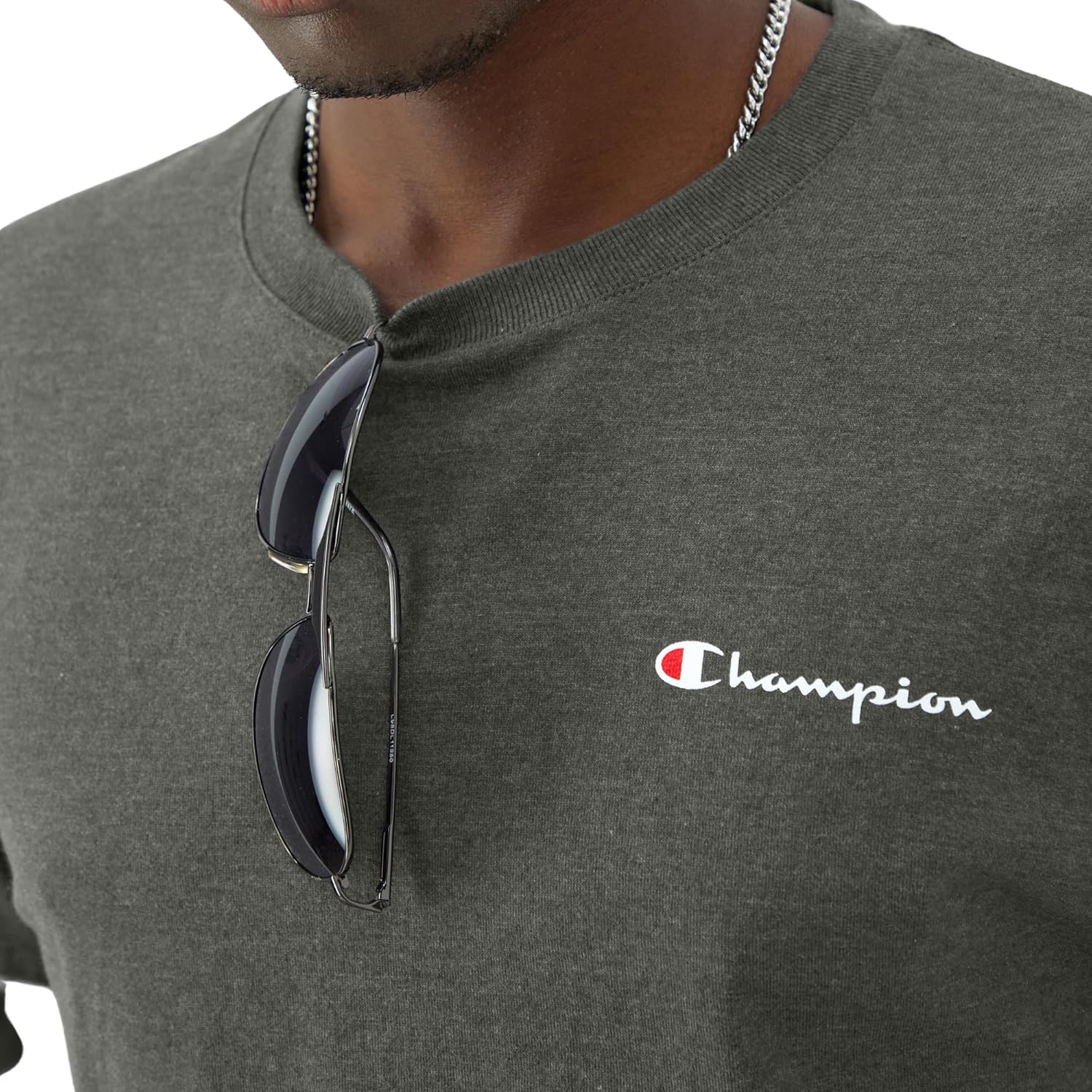 Champion Men's T-Shirt, Classic Graphic T-Shirt, Soft and Comfortable T-Shirts for Men, Script Logo (Reg. or Big & Tall)