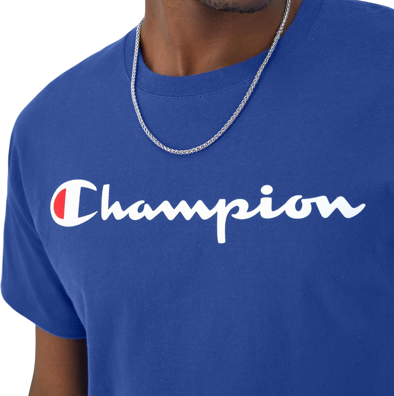 Champion Men's T-Shirt, Classic Graphic T-Shirt, Soft and Comfortable T-Shirts for Men, Script Logo (Reg. or Big & Tall)