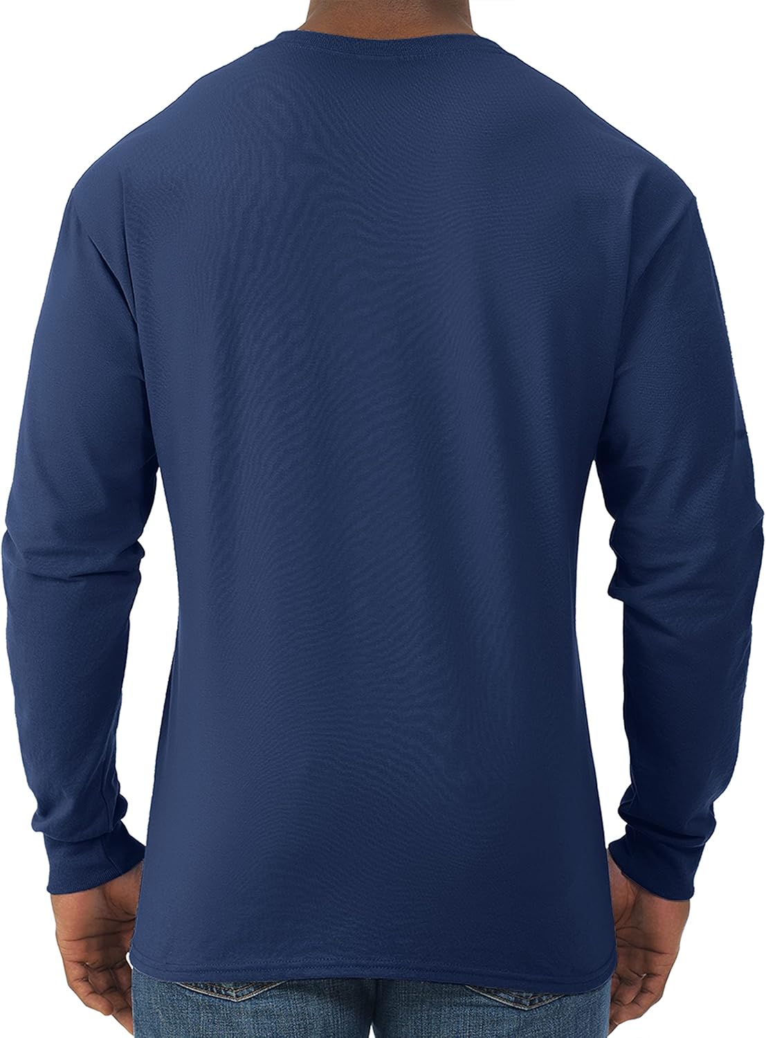Jerzees Men's Dri-Power Cotton Blend Long Sleeve Tees, Moisture Wicking, Odor Protection, UPF 30+, Sizes S-3x