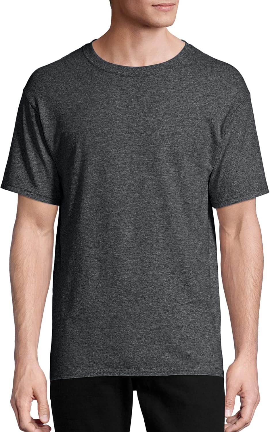 Hanes Men's Short Sleeve Essentials Crewneck Cotton T-Shirt, Multipack