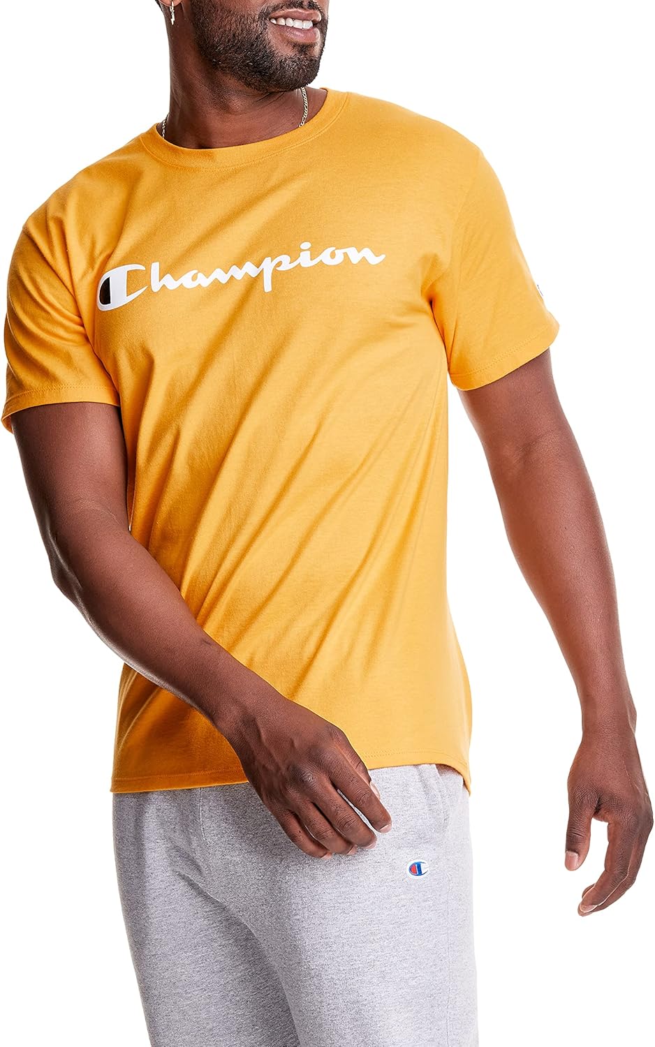 Champion Men's T-Shirt, Classic Graphic T-Shirt, Soft and Comfortable T-Shirts for Men, Script Logo (Reg. or Big & Tall)